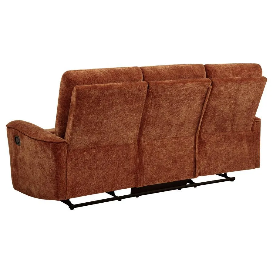 Navarro Chenille Upholstered Reclining Sofa - Image 3