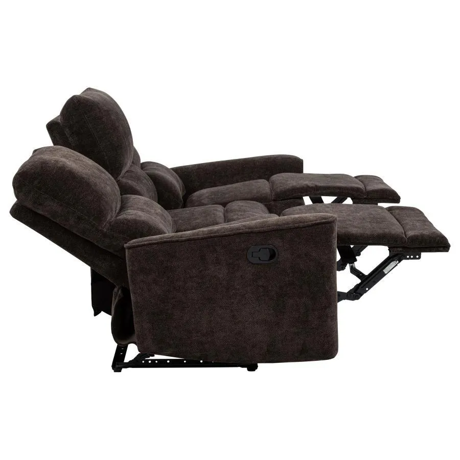 Navarro Chenille Upholstered Reclining Sofa - Image 4