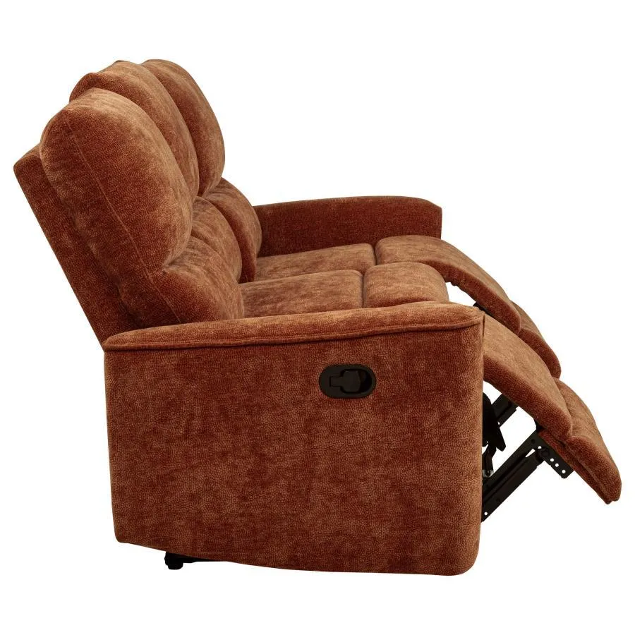 Navarro Chenille Upholstered Reclining Sofa - Image 5