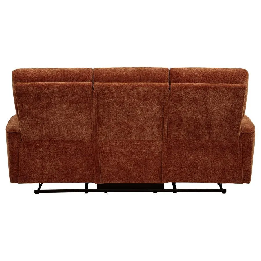 Navarro Chenille Upholstered Reclining Sofa - Image 7
