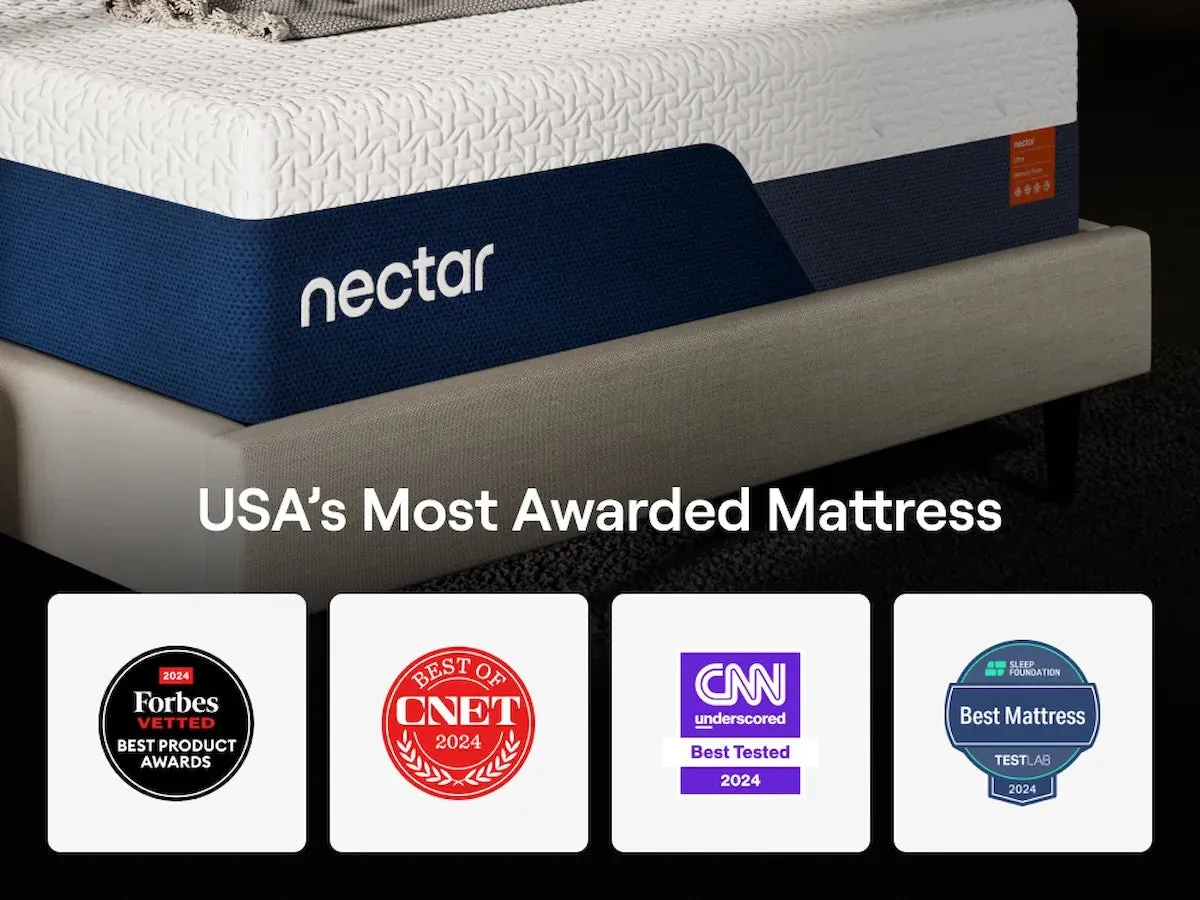 Nectar Ultra Memory Foam 5.1 White Queen Mattress - Image 6