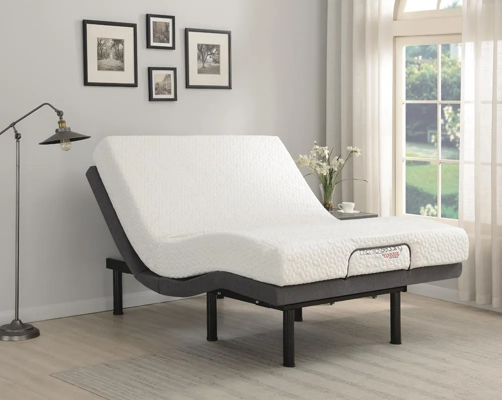 Negan Gray/Black California King Adjustable Bed Base - Image 2