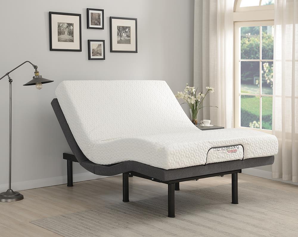 Negan Gray/Black Twin XL Adjustable Bed Base - Image 2