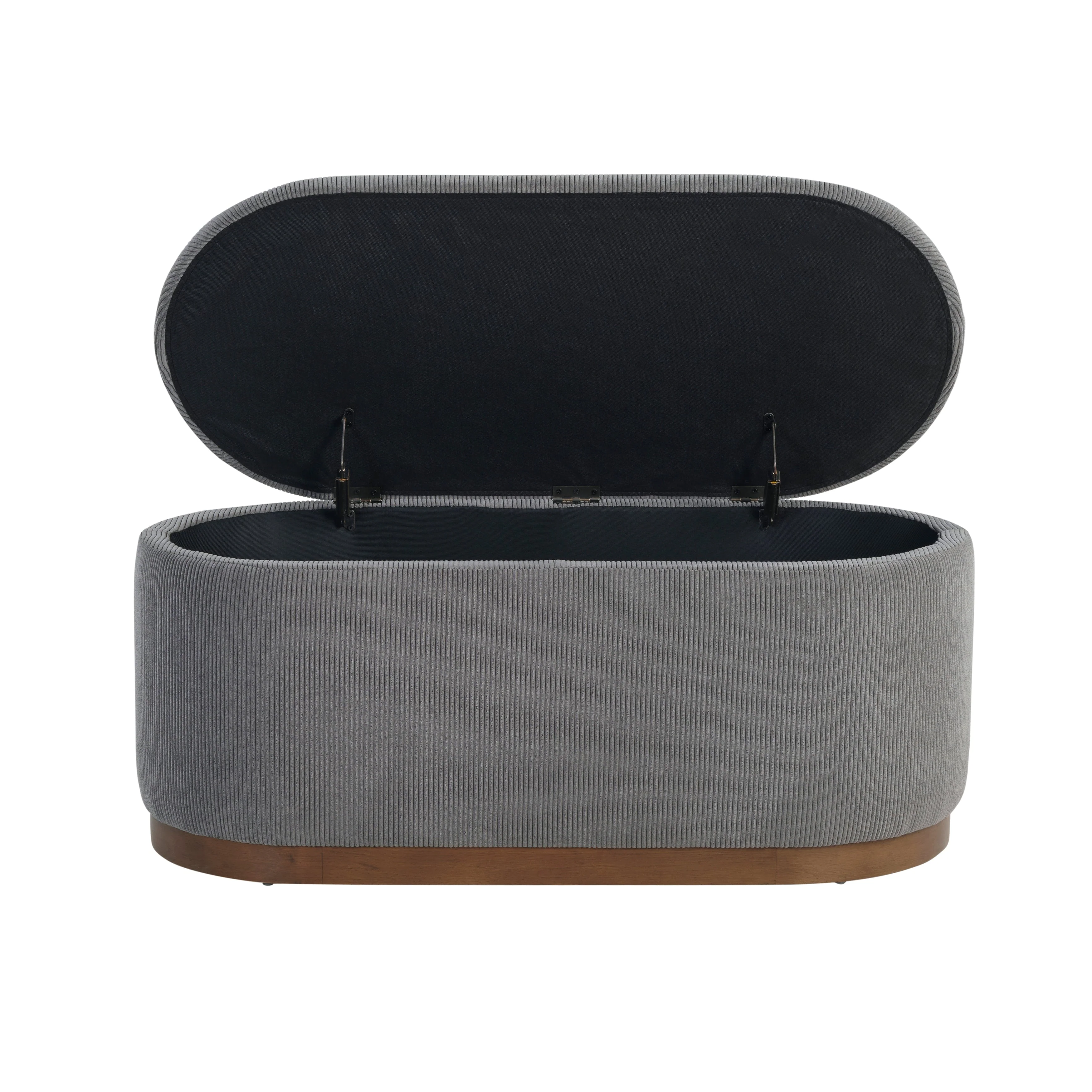 Nell Gray Lift-Top Storage Bench - Image 4