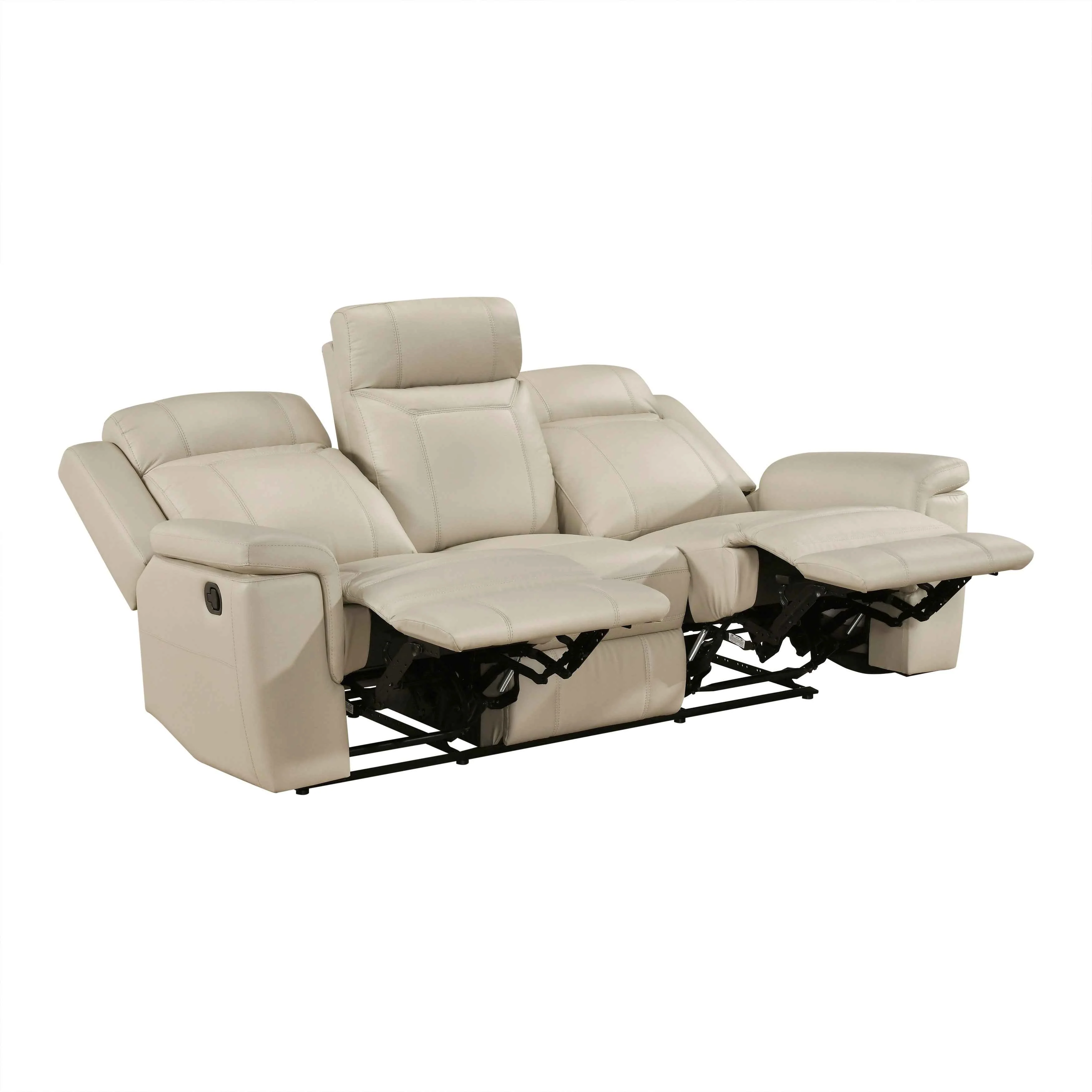 Nest Beige Double Reclining Sofa - Image 4