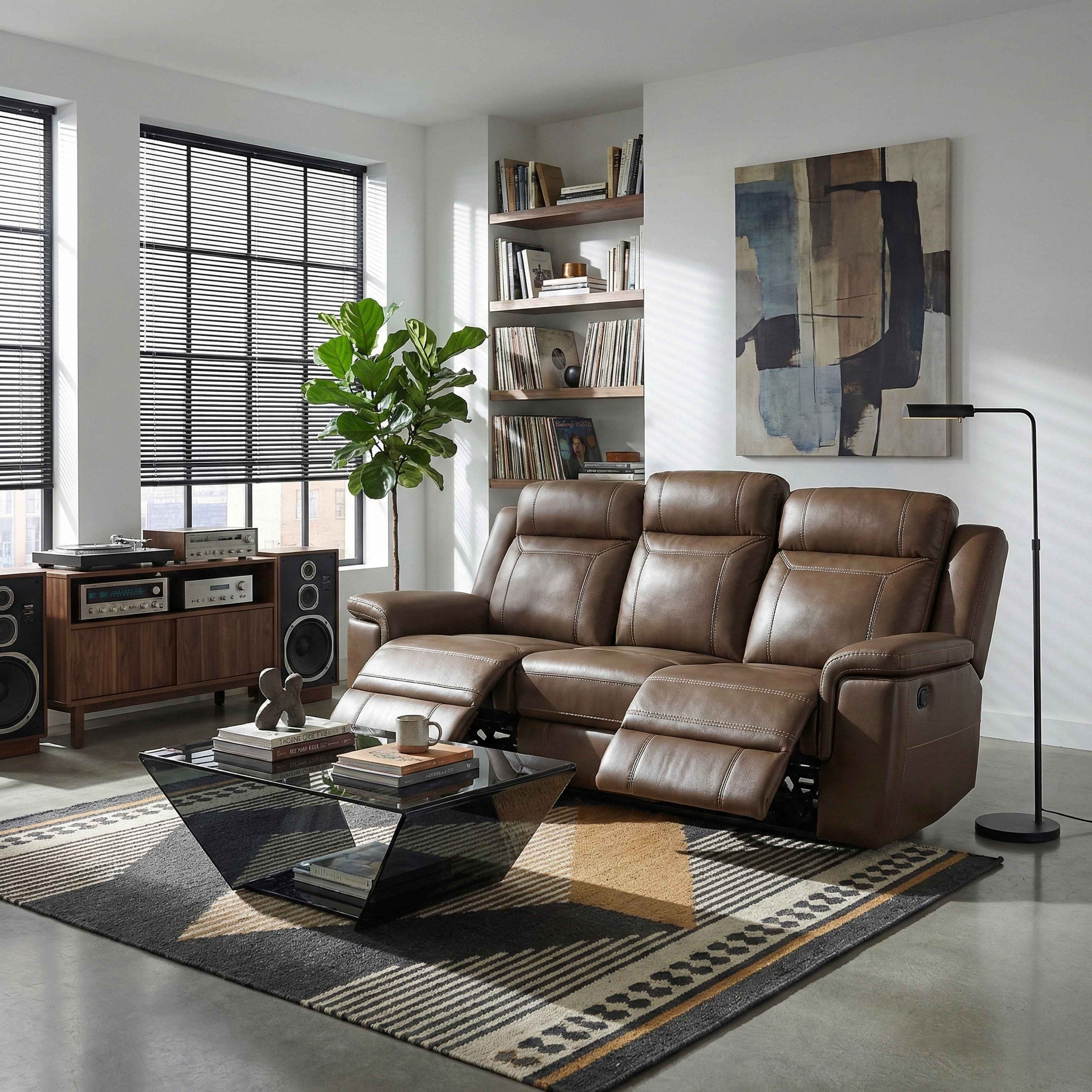 Nest Camel Double Reclining Sofa - Image 11