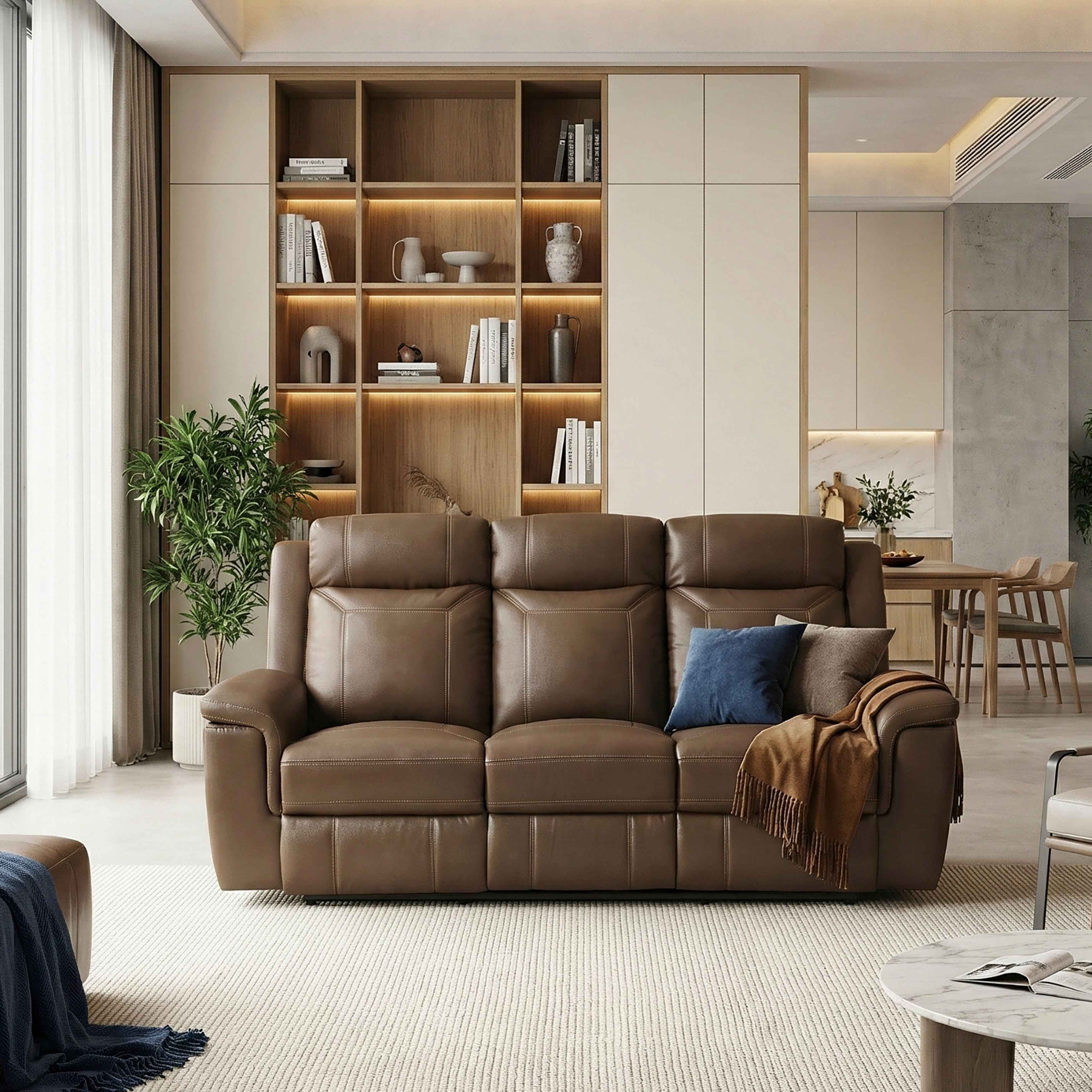 Nest Camel Double Reclining Sofa - Image 12