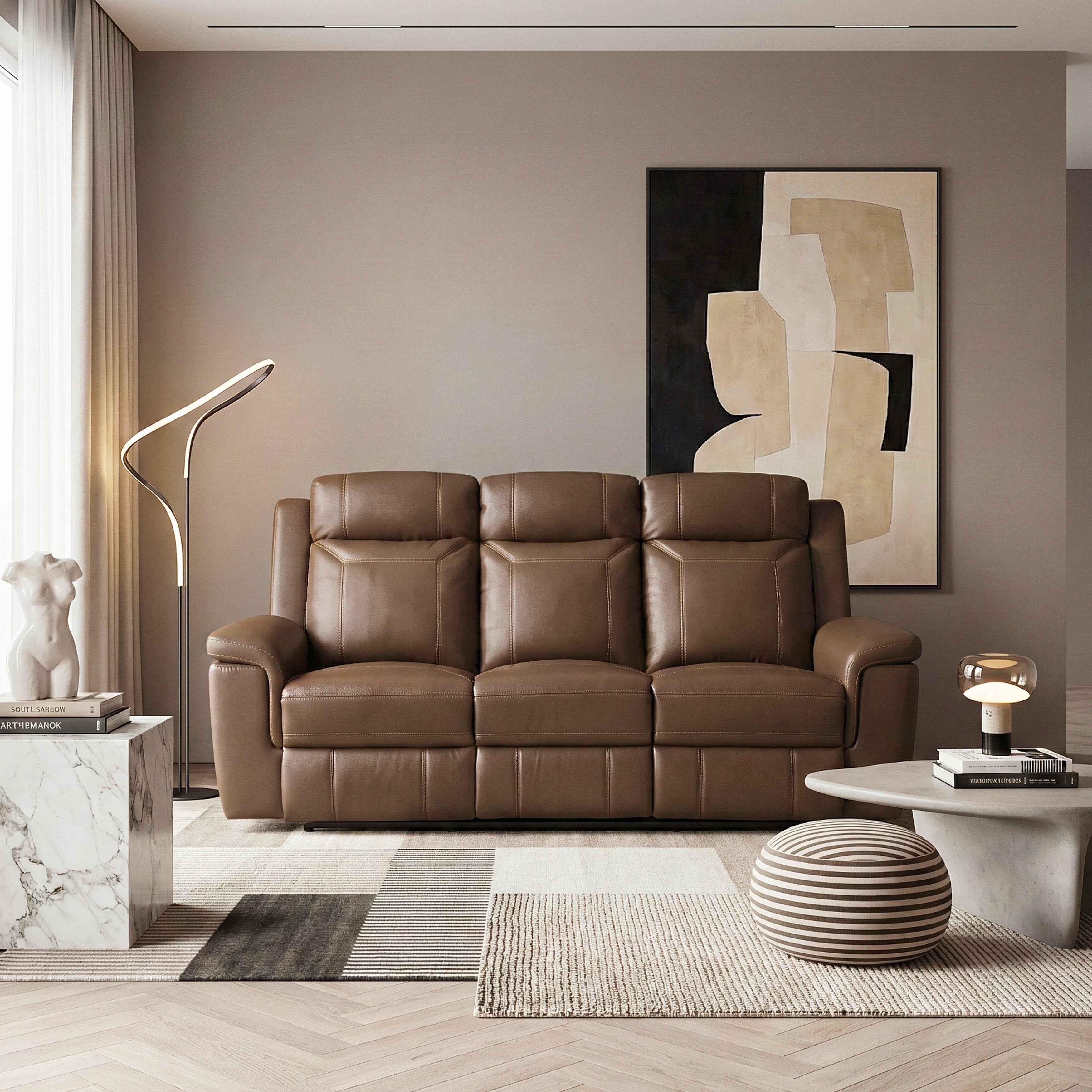 Nest Camel Double Reclining Sofa - Image 13
