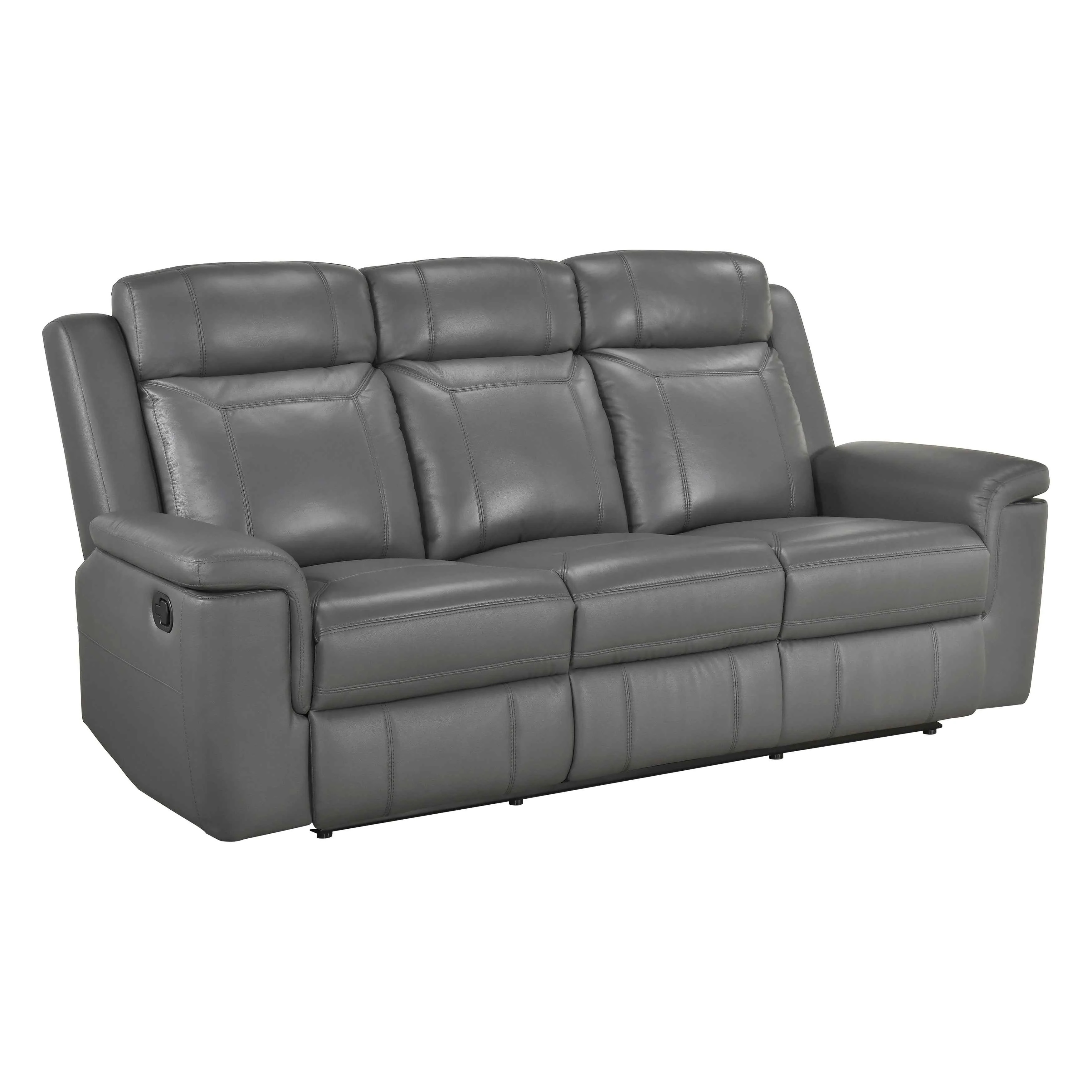 Nest Dark Gray Double Reclining Sofa - Image 2