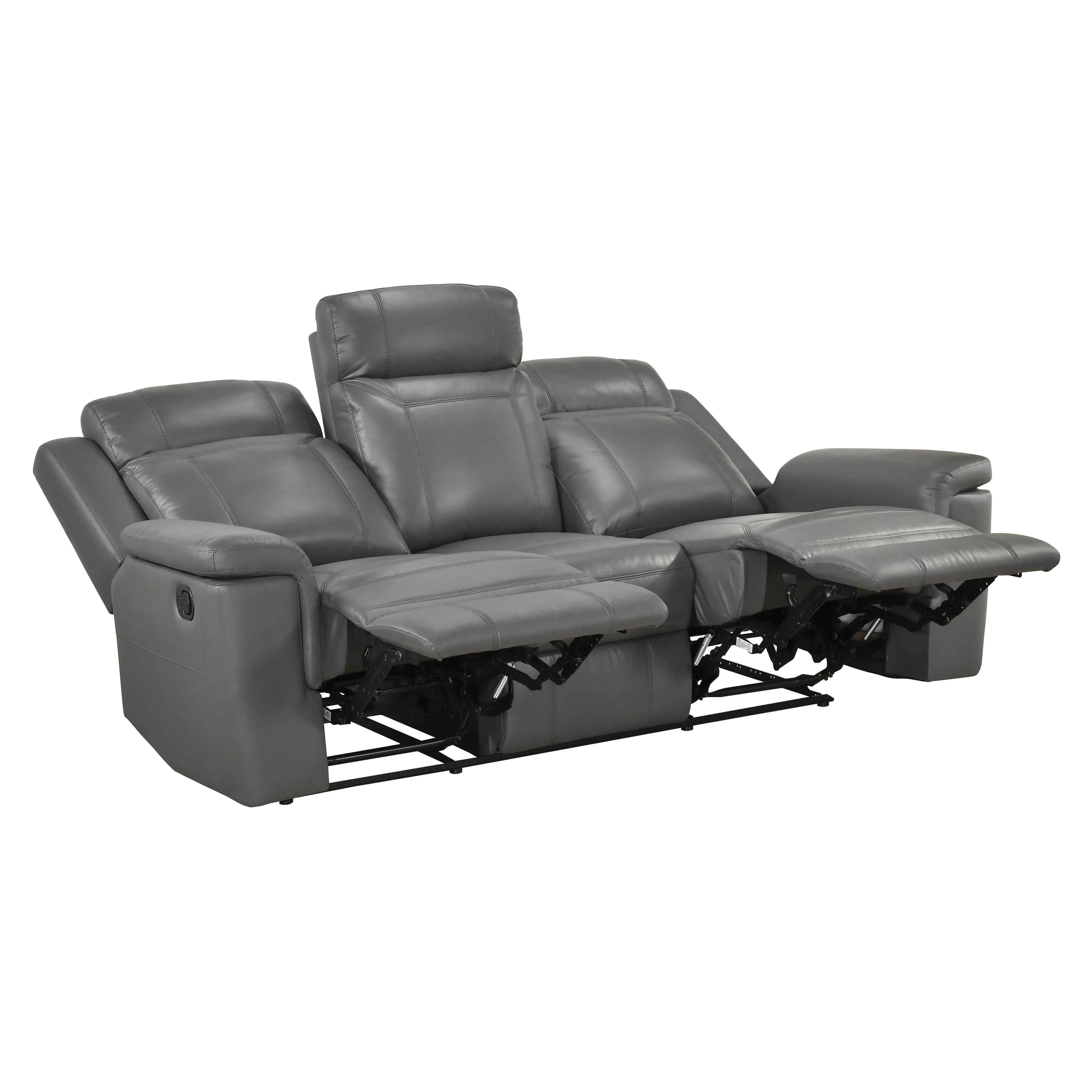 Nest Dark Gray Double Reclining Sofa - Image 4