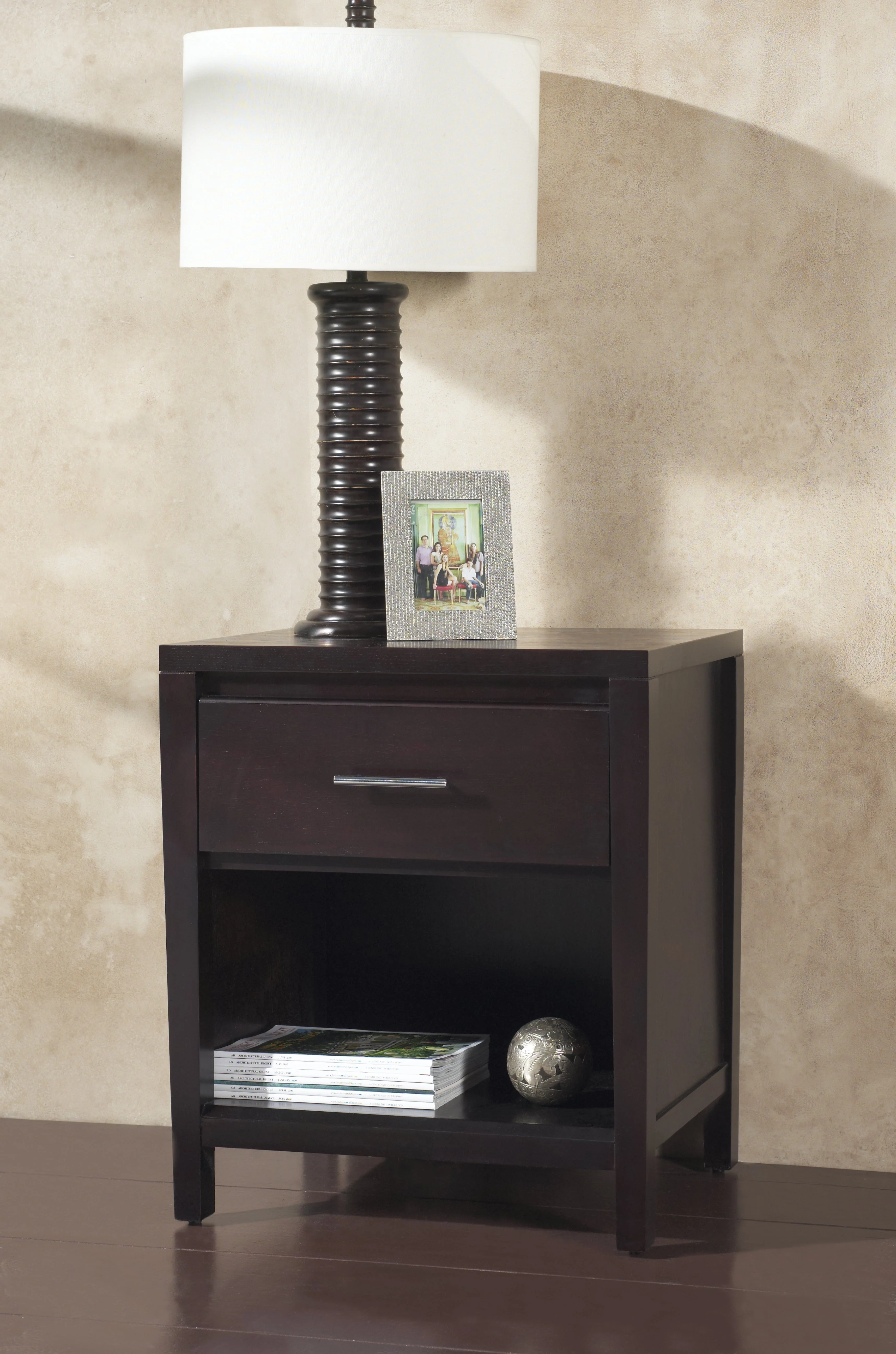Nevis Charging Station Nightstand in Espresso - Image 10