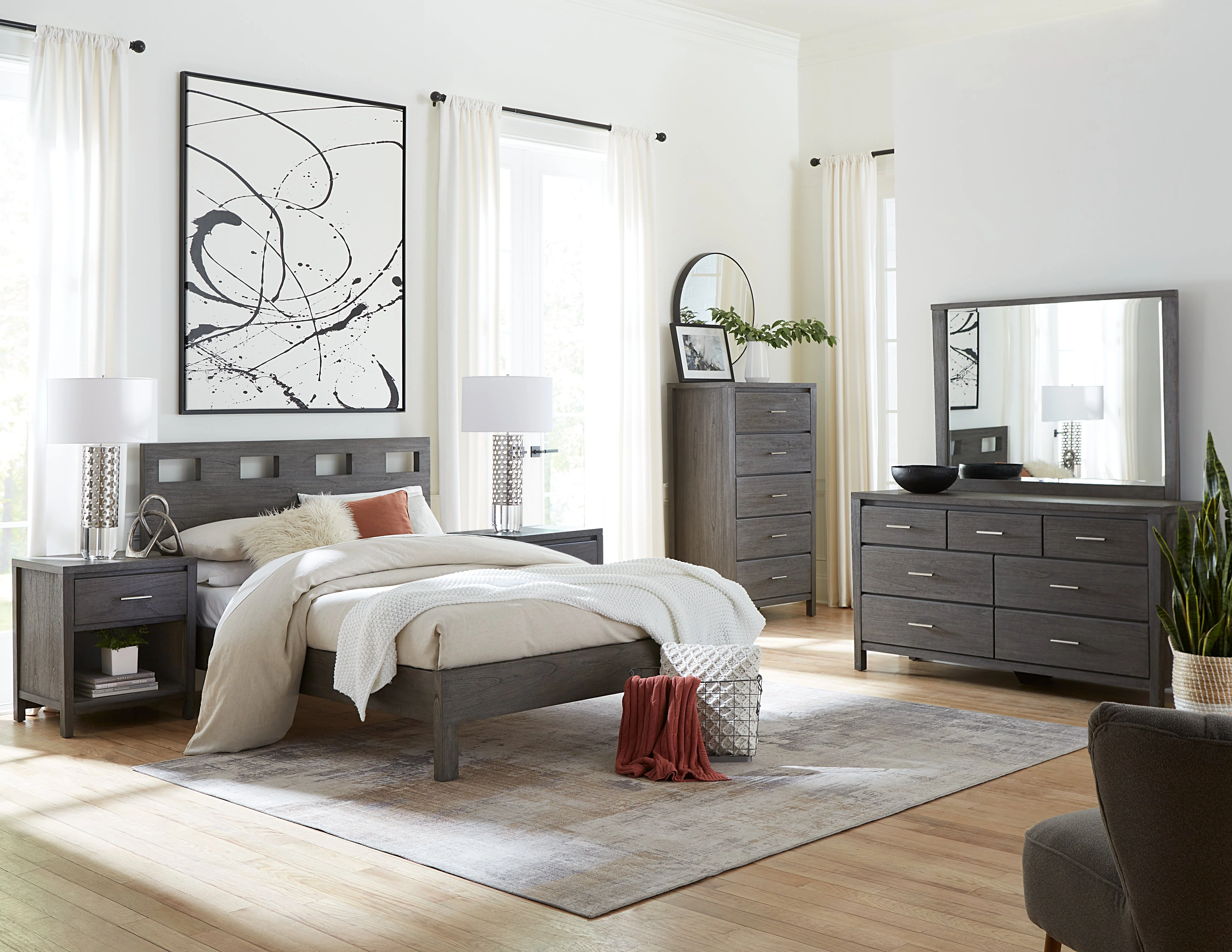 Nevis Dresser Mirror in Sharkskin - Image 2