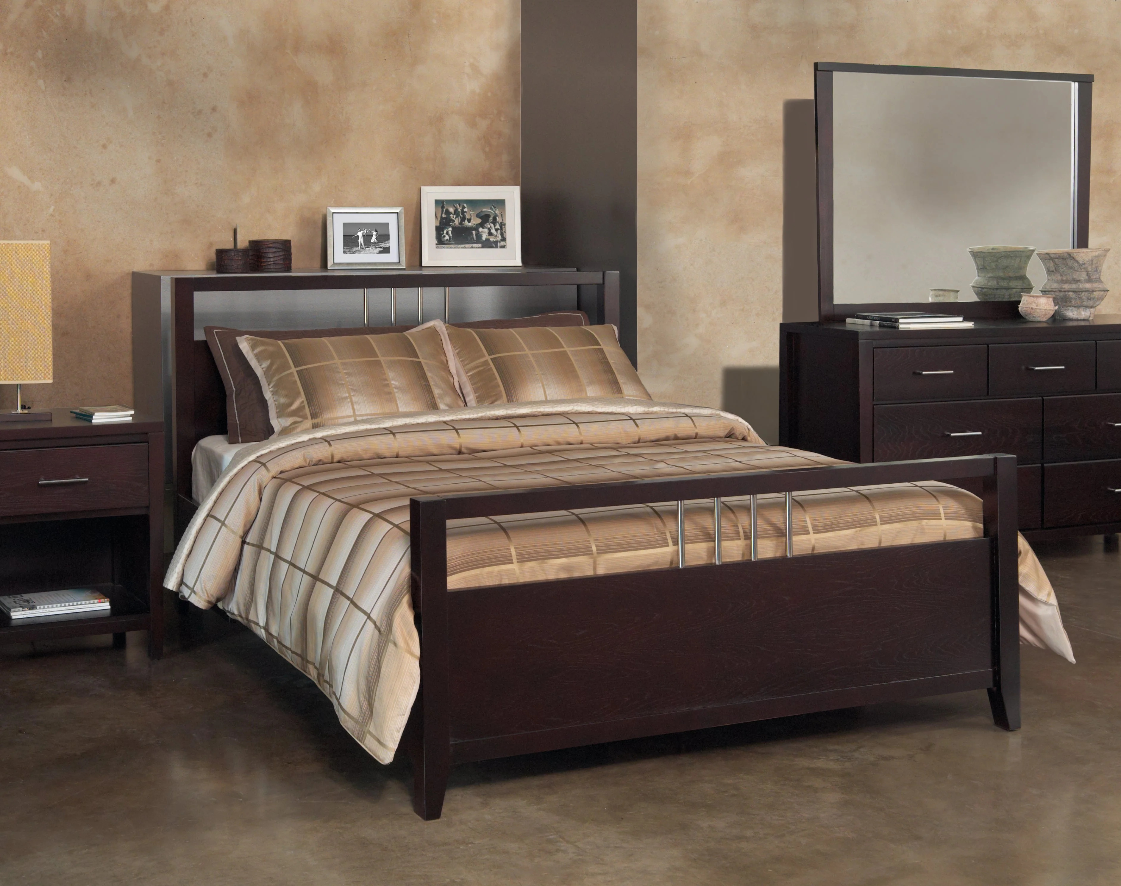 Nevis Eastern King Platform Storage Bed in Espresso - Image 3