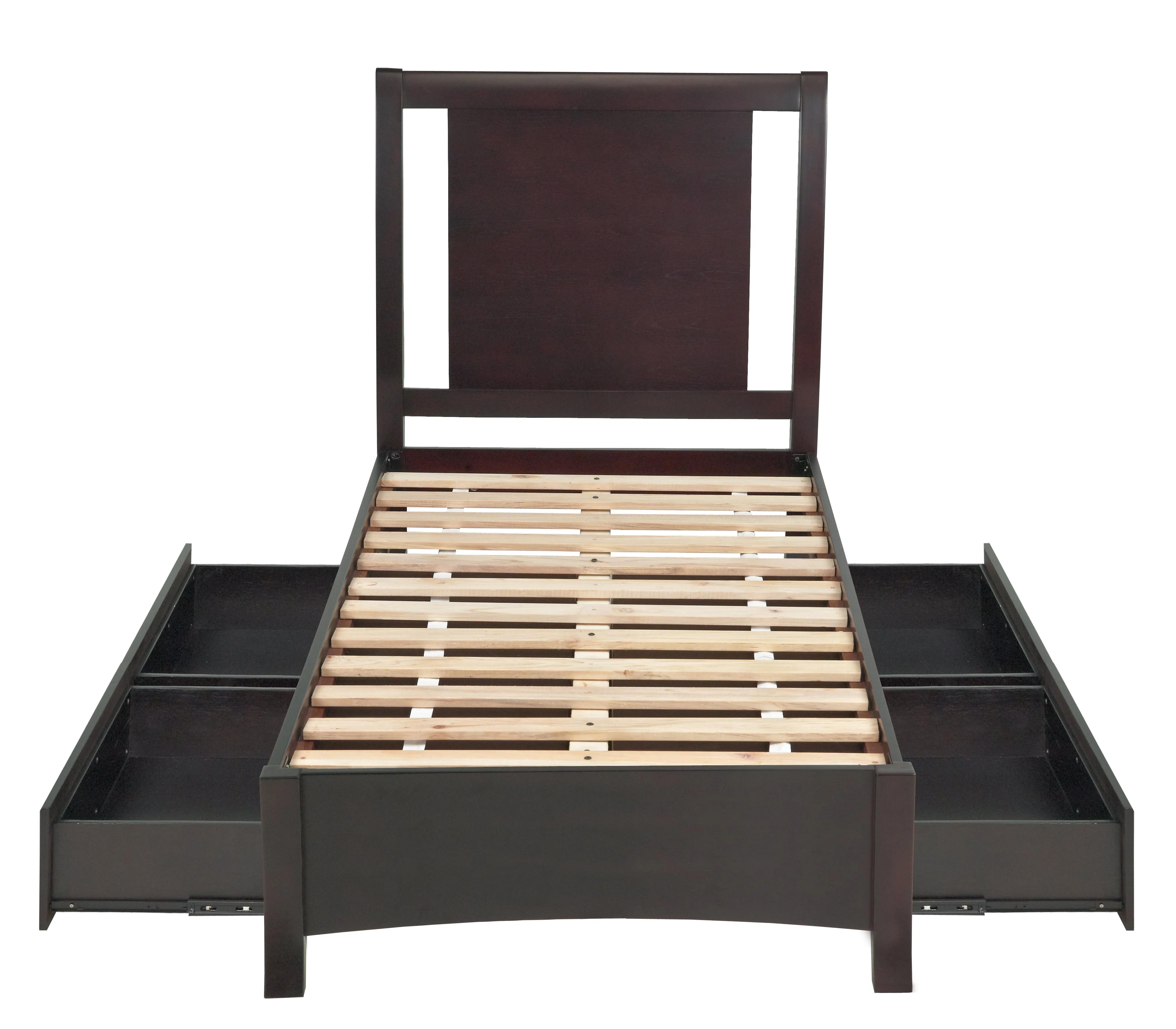 Nevis Full Low Profile Storage Bed in Espresso - Image 10