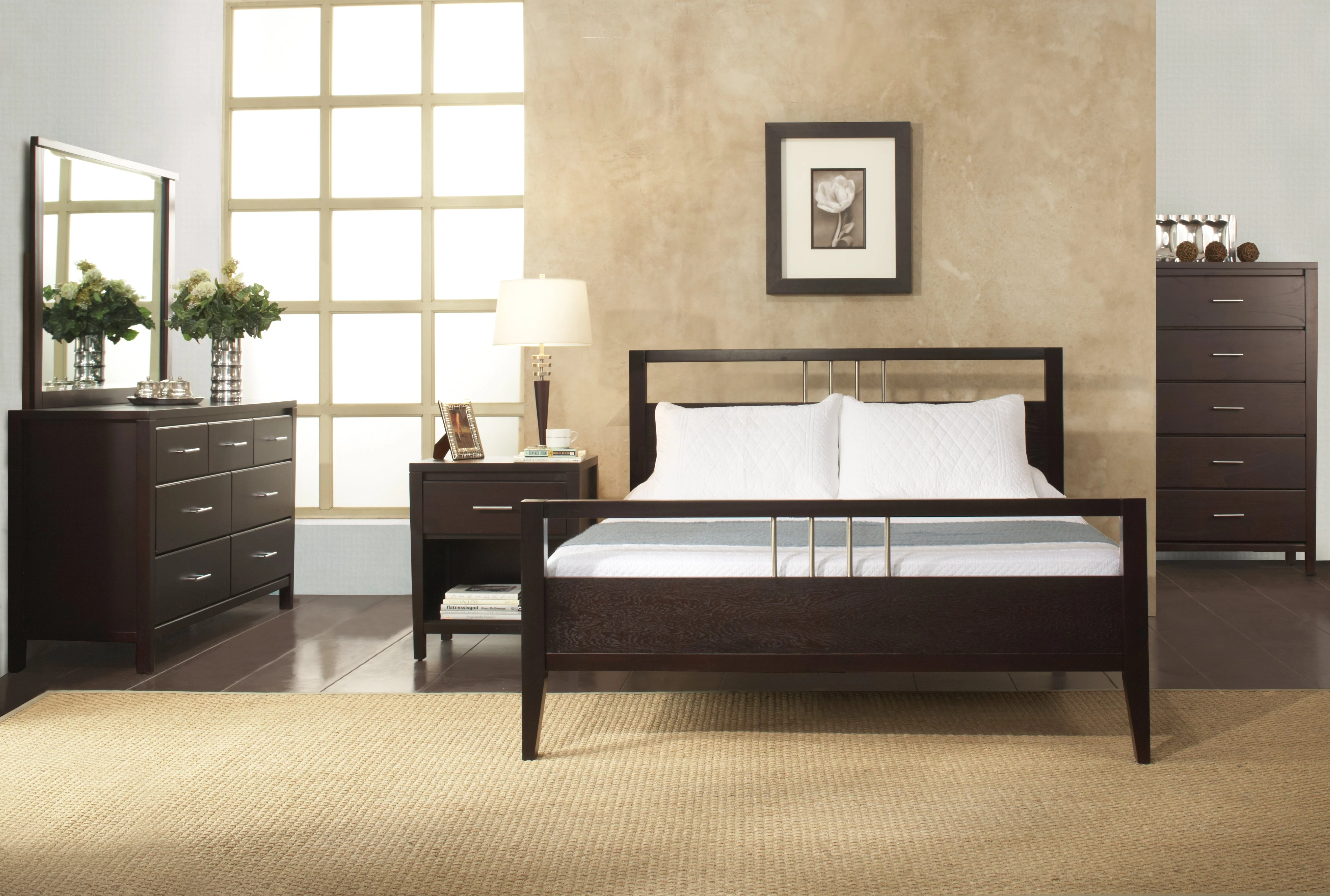 Nevis Wood California King Platform Bed in Espresso - Image 3