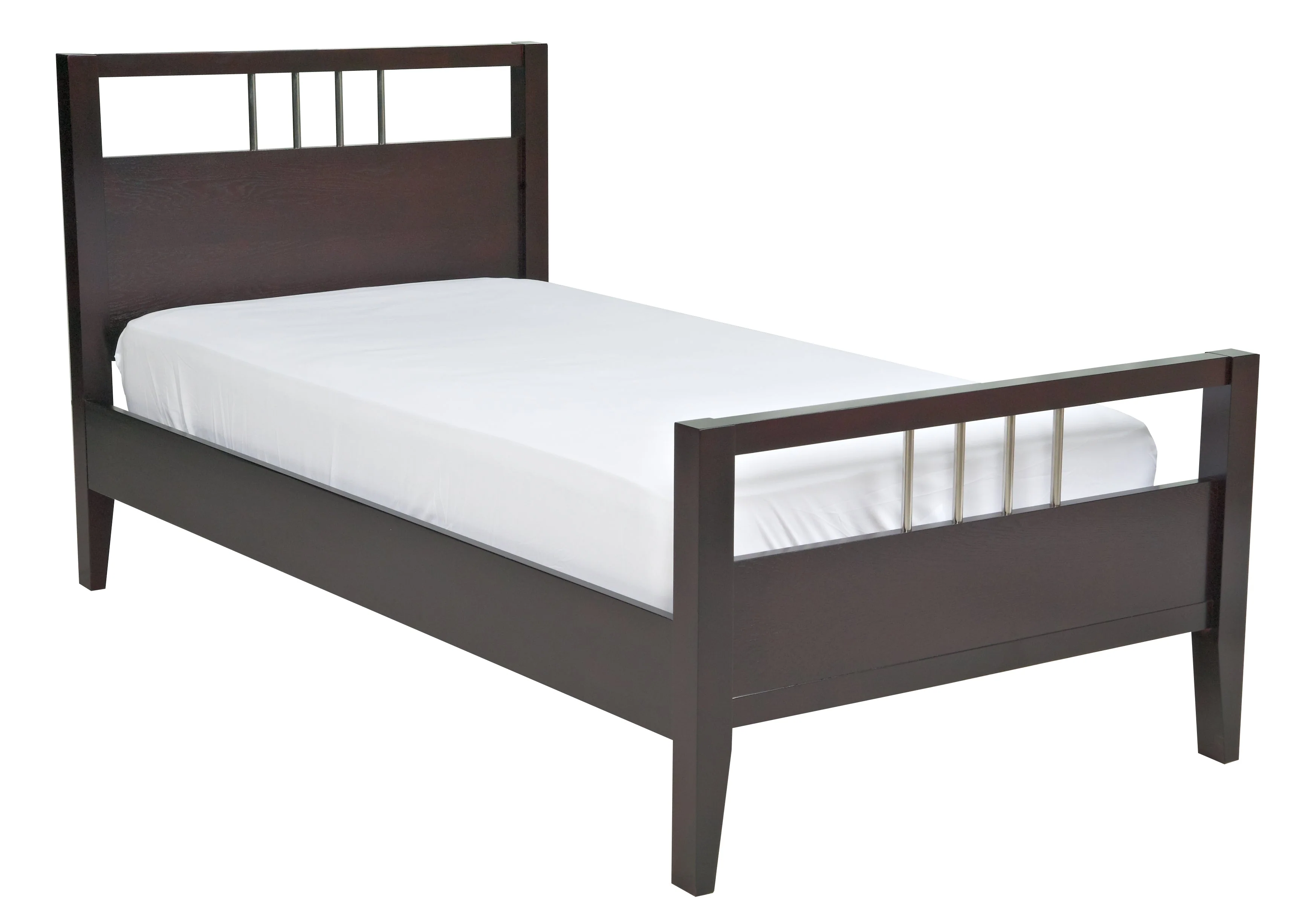 Nevis Wood Full Platform Bed in Espresso - Image 5