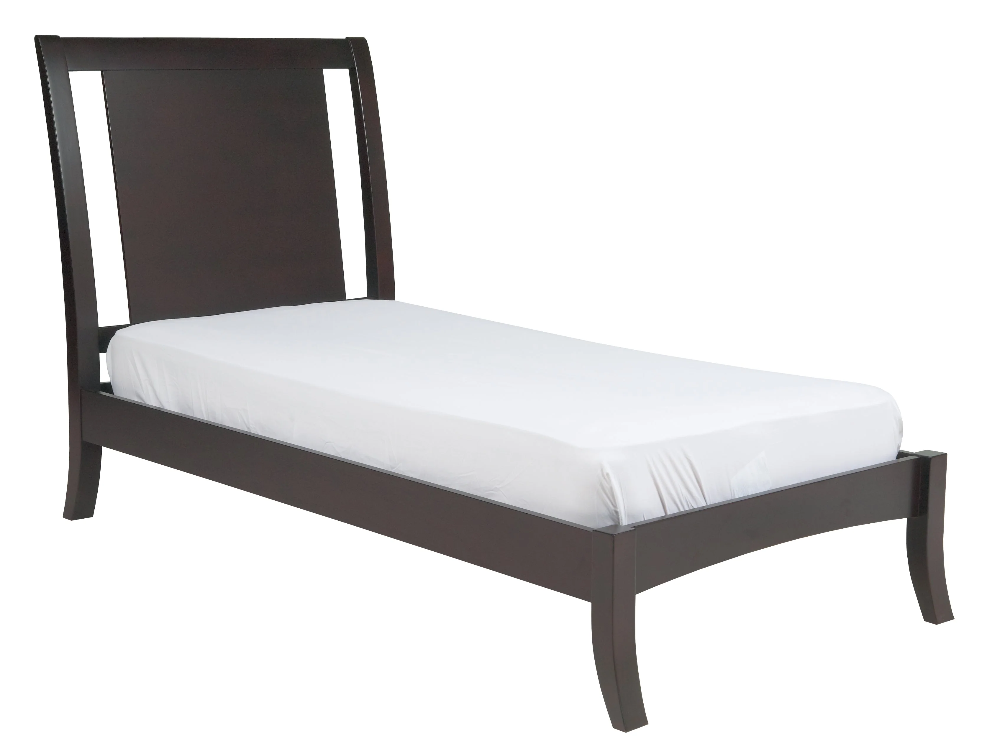Nevis  Wood Queen Sleigh Bed in Espresso - Image 5