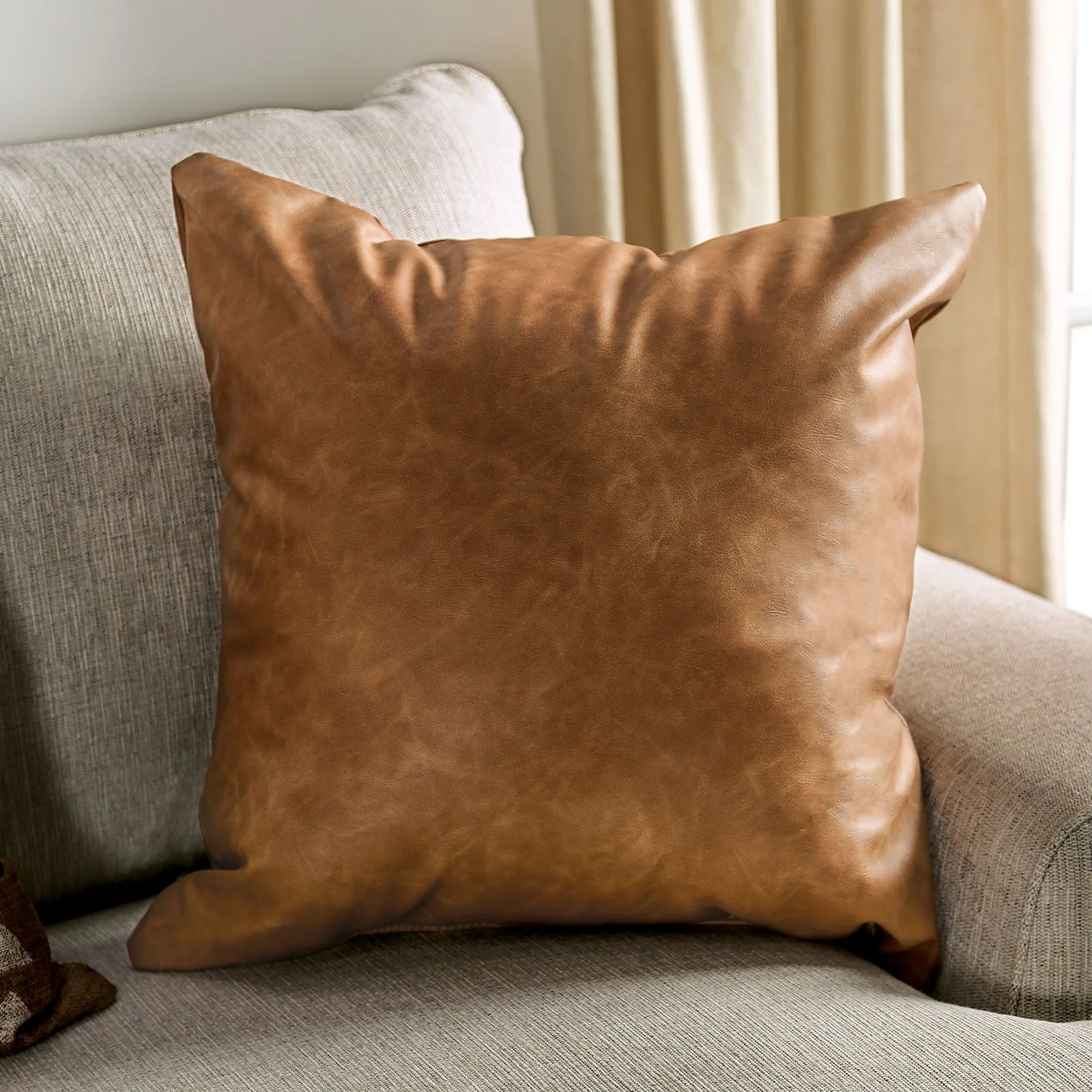 New meadows Sand/Caramel Sofa & Loveseat - Image 6