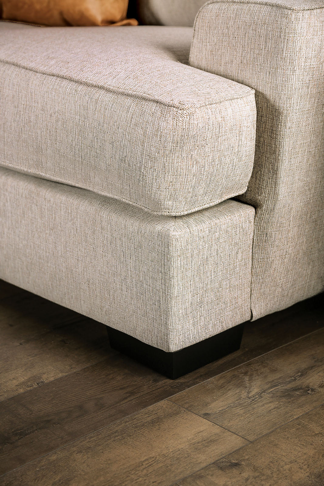 New meadows Sand/Caramel Sofa & Loveseat - Image 9