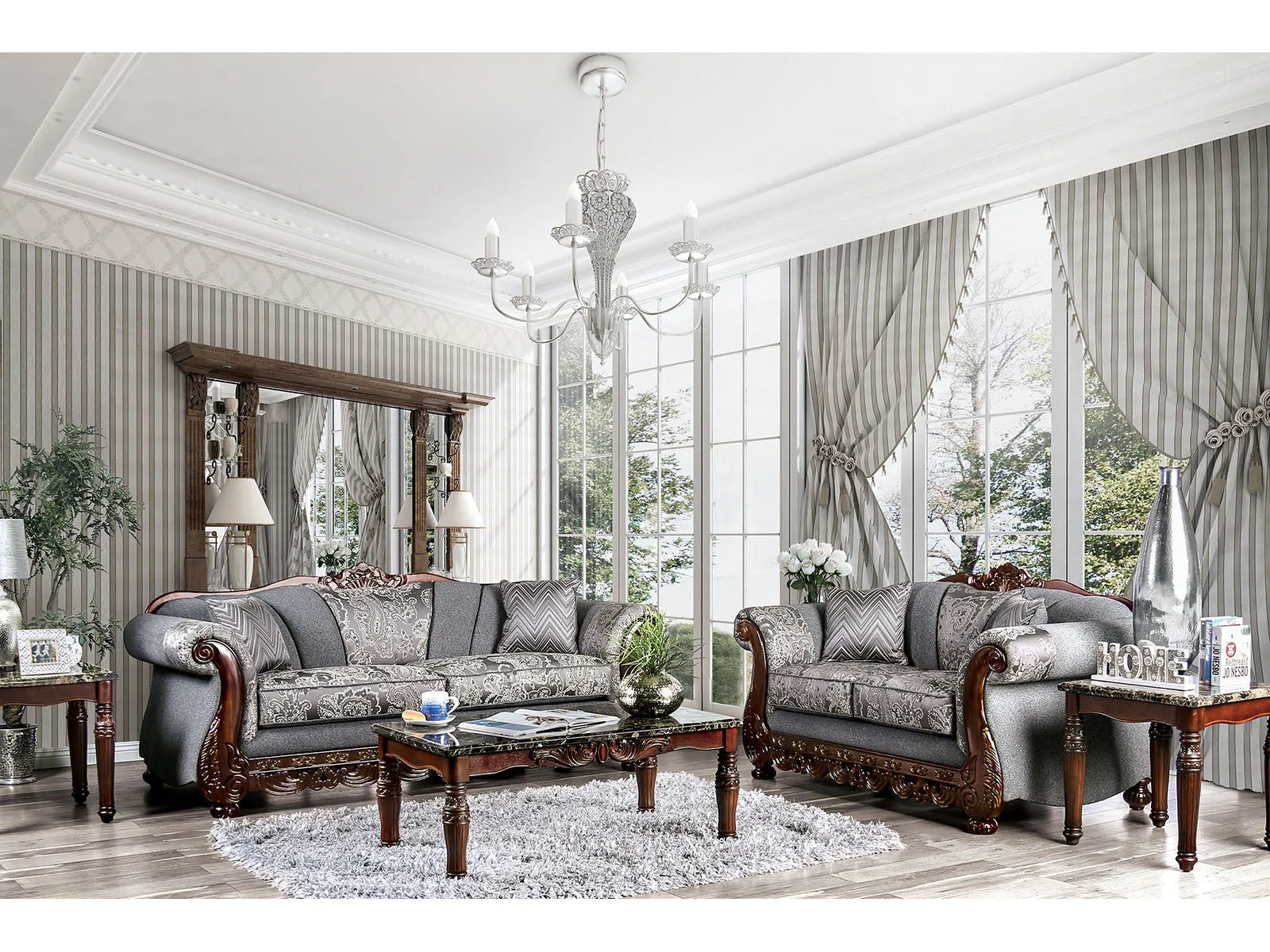 Newdale Gray Sofa & Loveseat