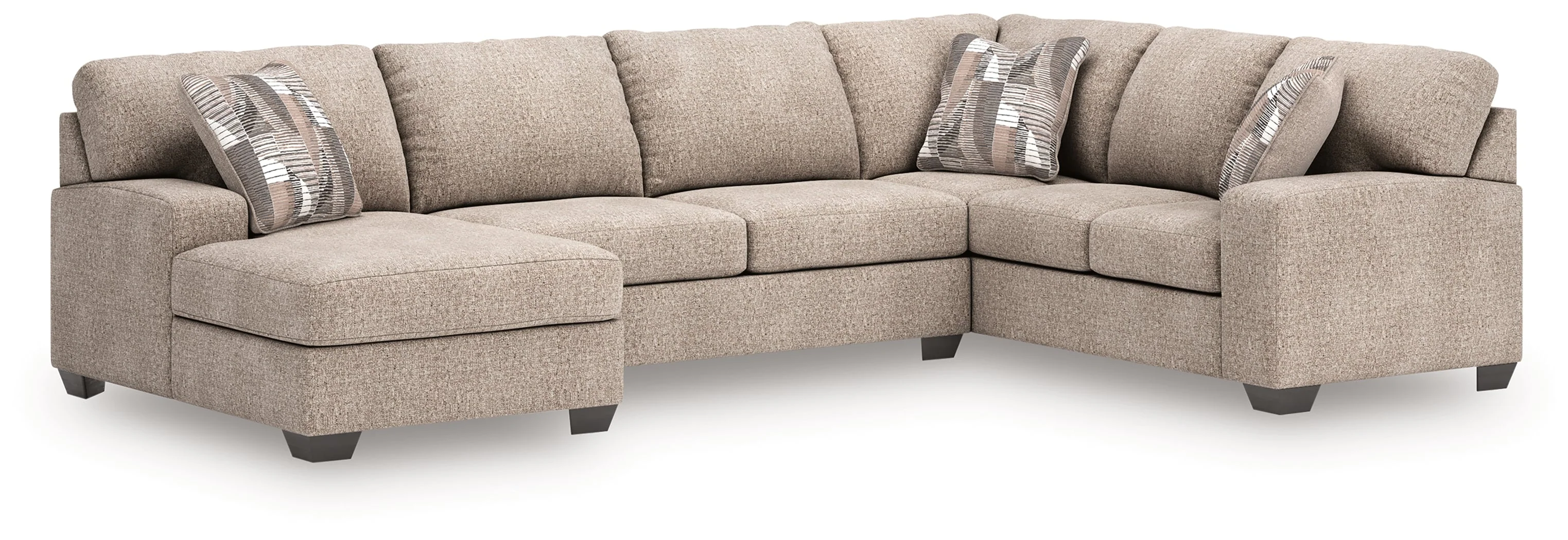 Newellen Hemp 3-Piece (LAF) Chaise Sleeper Sectional - Image 2