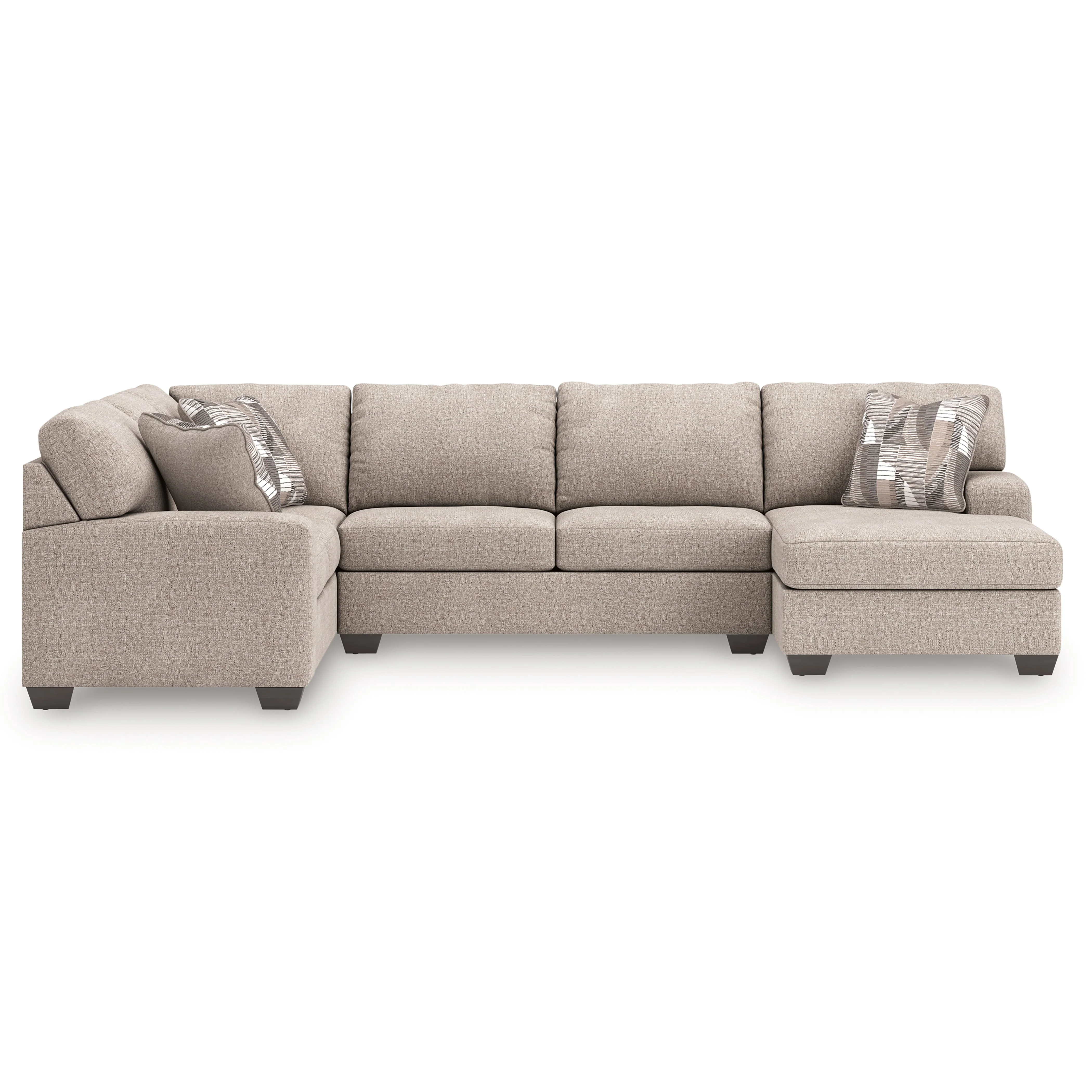 Newellen Hemp 3-Piece (RAF) Chaise Sleeper Sectional