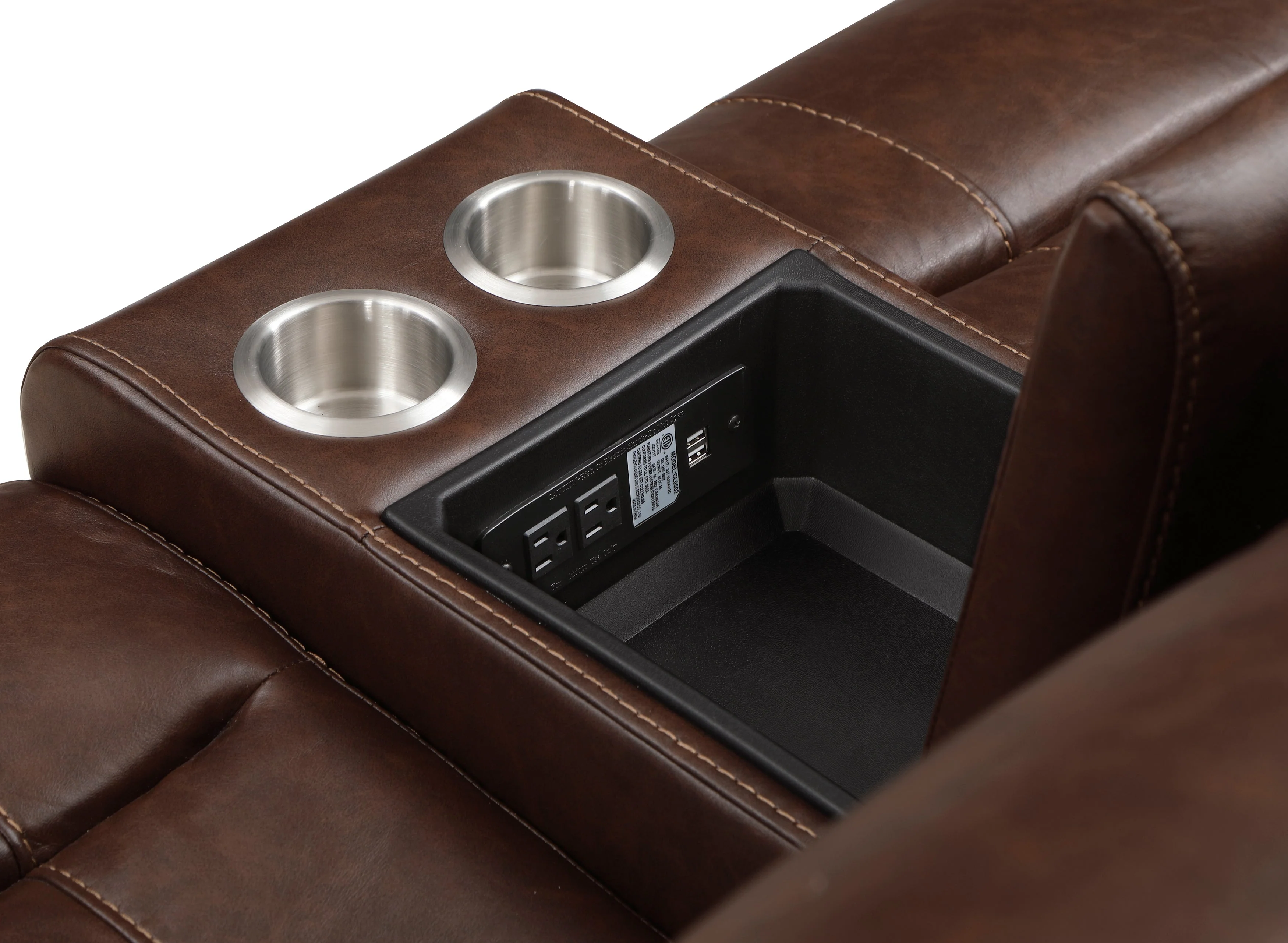 Newnan Brown Double Reclining Living Room Set - Image 12