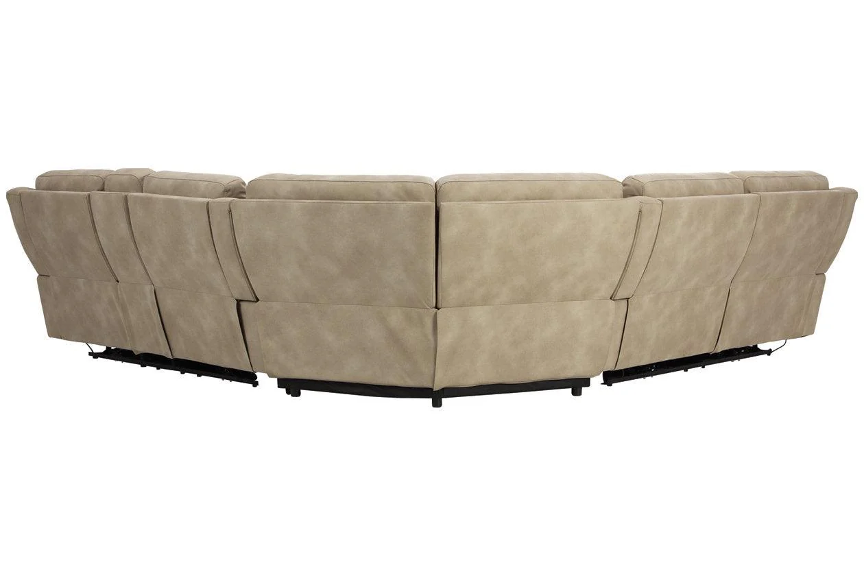 Next-Gen DuraPella Sand 3-Piece Power Reclining Sectional - Image 4