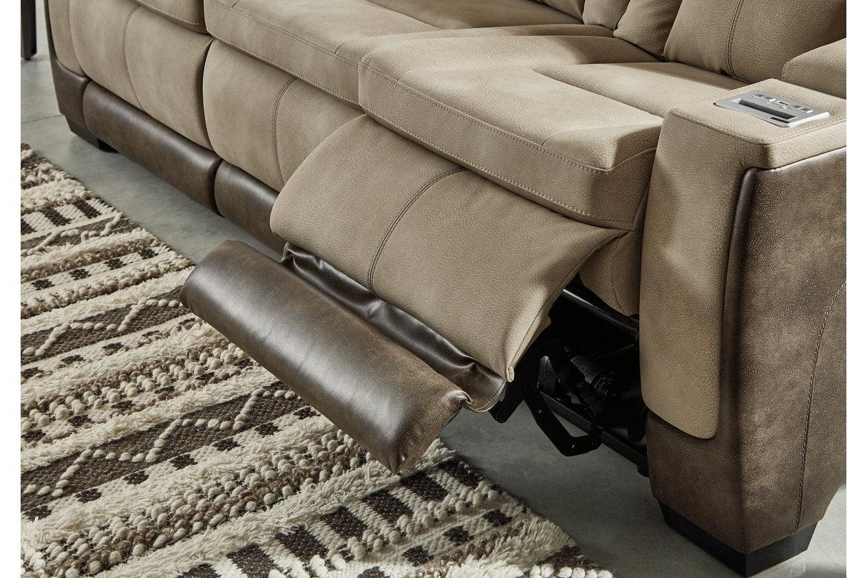 Next-Gen DuraPella Sand Dual Power Reclining Sofa - Image 8
