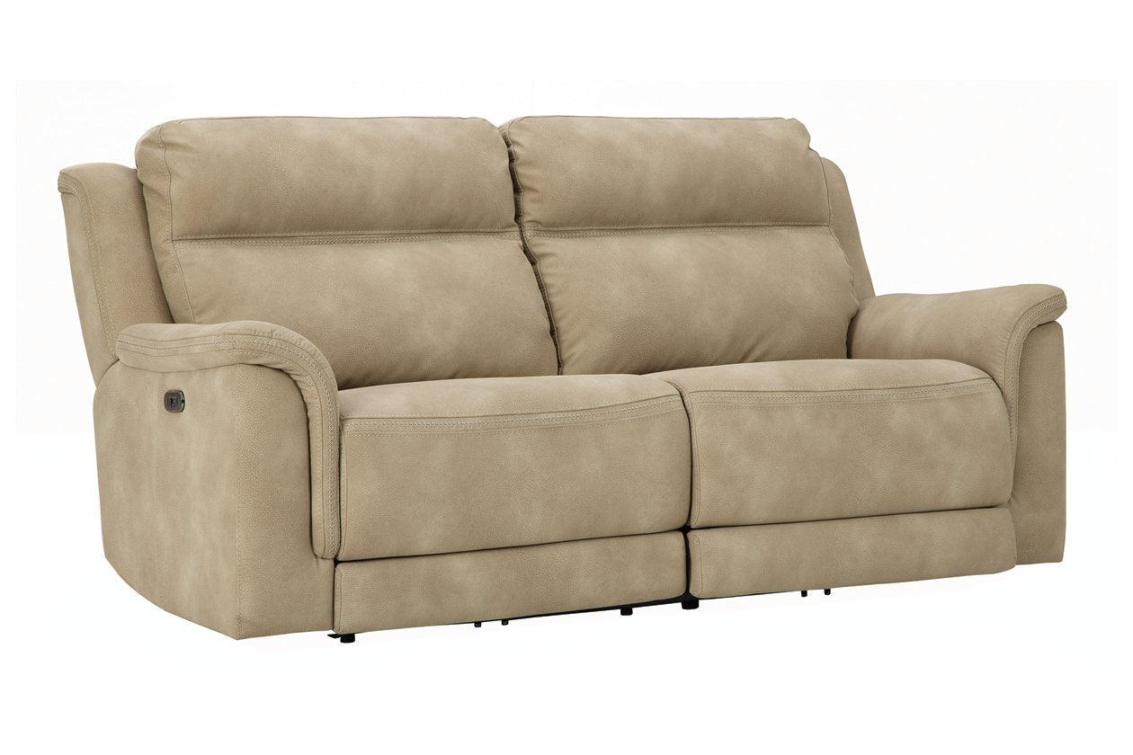 Next-Gen DuraPella Sand Performance Fabric Dual Power Reclining Sofa - Image 2