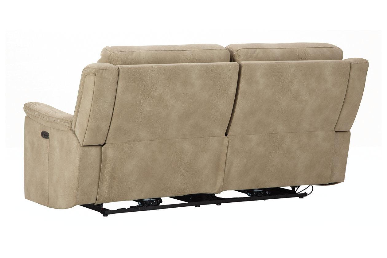 Next-Gen DuraPella Sand Performance Fabric Dual Power Reclining Sofa - Image 6