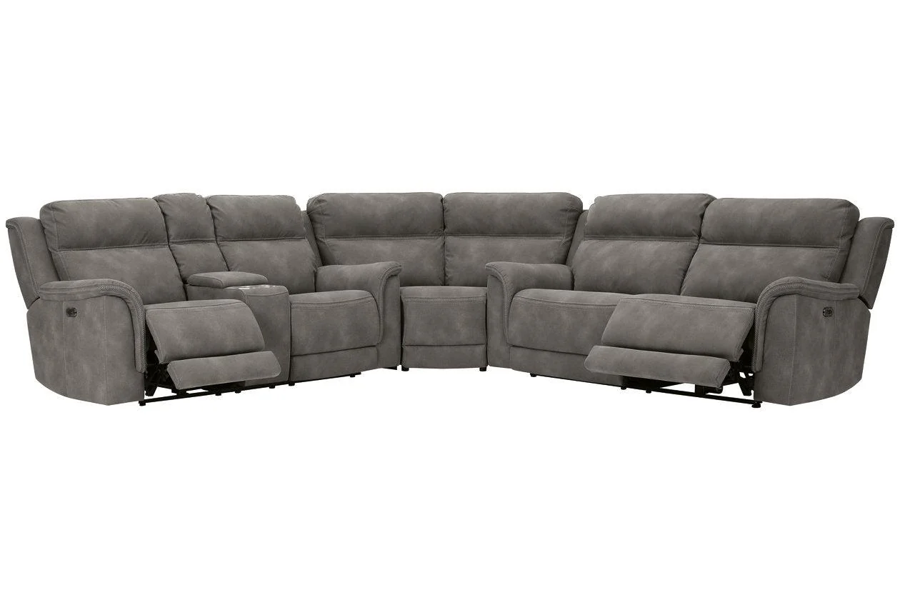 Next-Gen DuraPella Slate 3-Piece Power Reclining Sectional - Image 2
