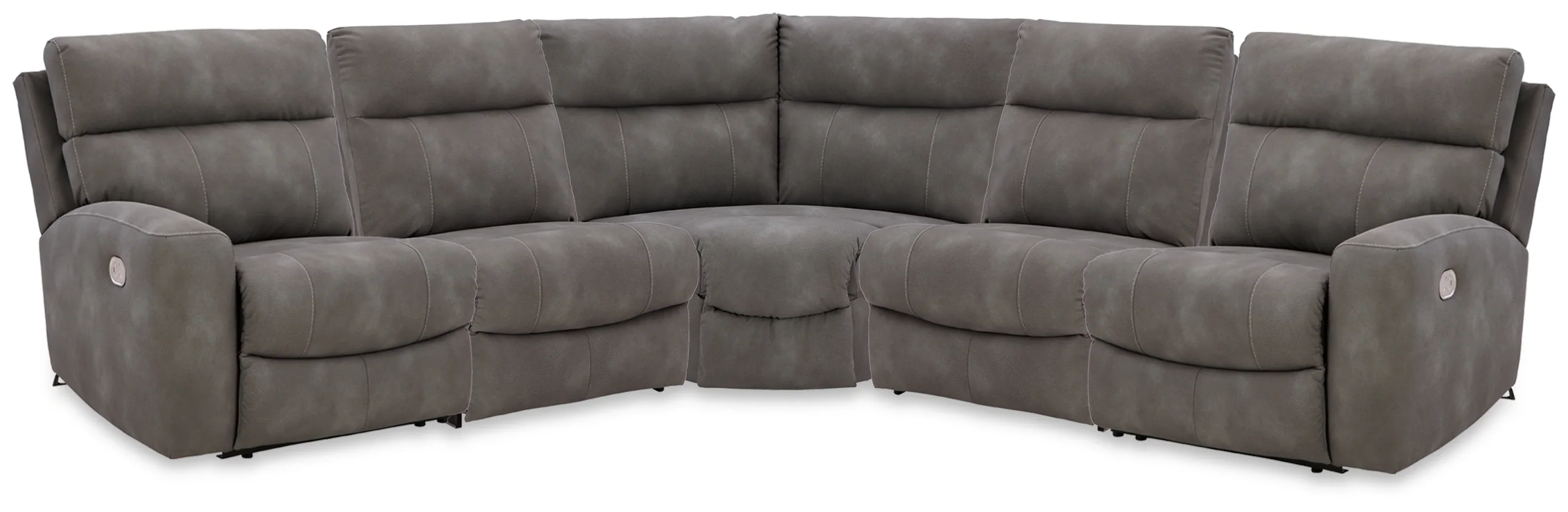 Next-Gen DuraPella Slate 5-Piece Power Reclining Sectional