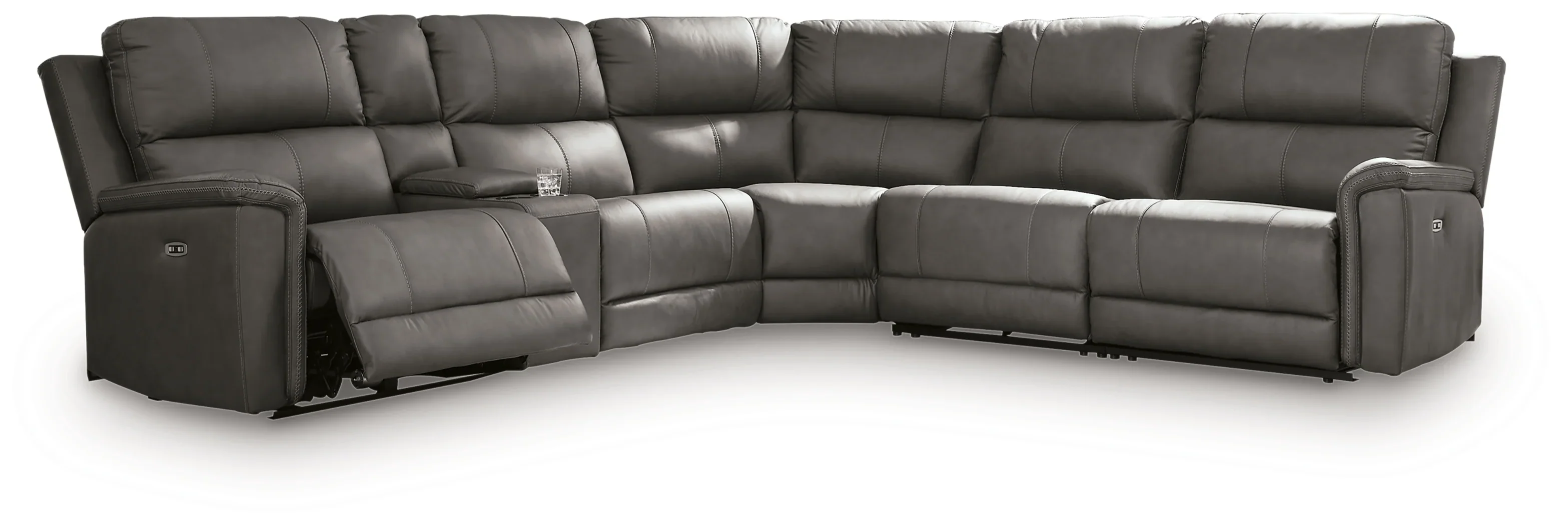 Next-Gen DuraPella Slate 5-Piece Power Reclining Sectional - Image 2