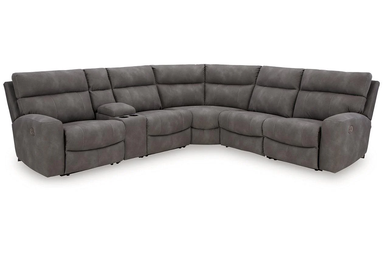 Next-Gen DuraPella Slate 6-Piece Power Reclining Sectional - Image 8