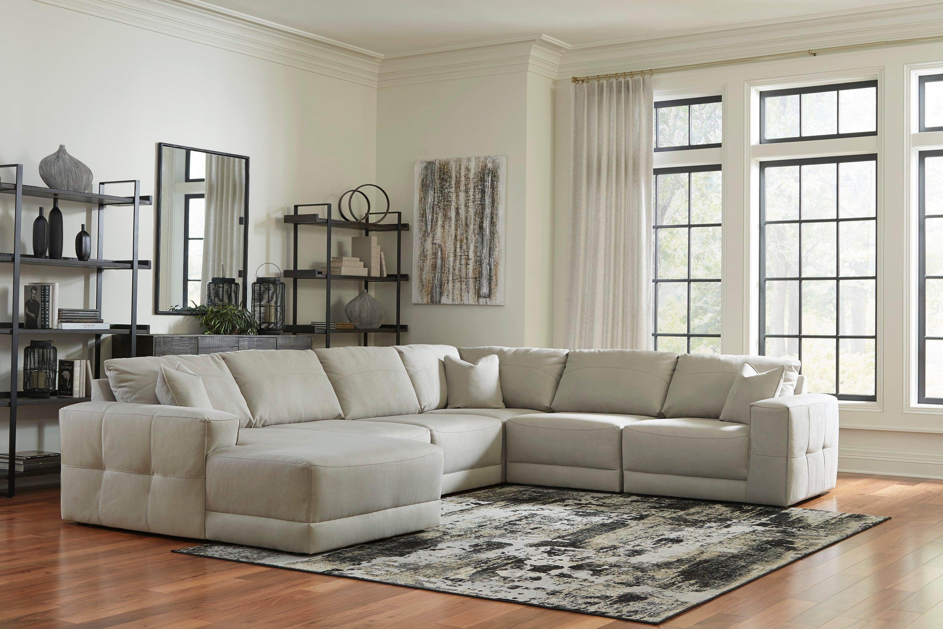Next-Gen Gaucho Gray 6-Piece Left Arm Facing Chaise Sectional