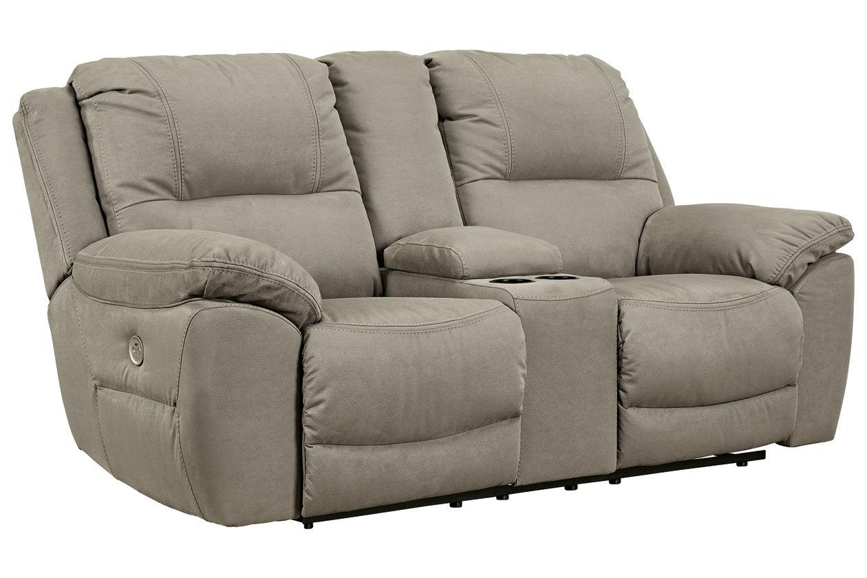 Next-Gen Gaucho Putty Power Reclining Loveseat with Console - Image 2