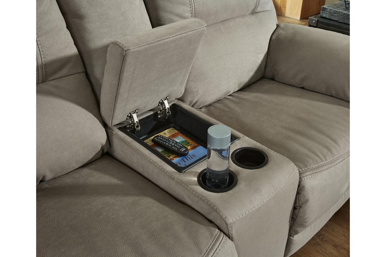 Next-Gen Gaucho Putty Power Reclining Loveseat with Console - Image 7