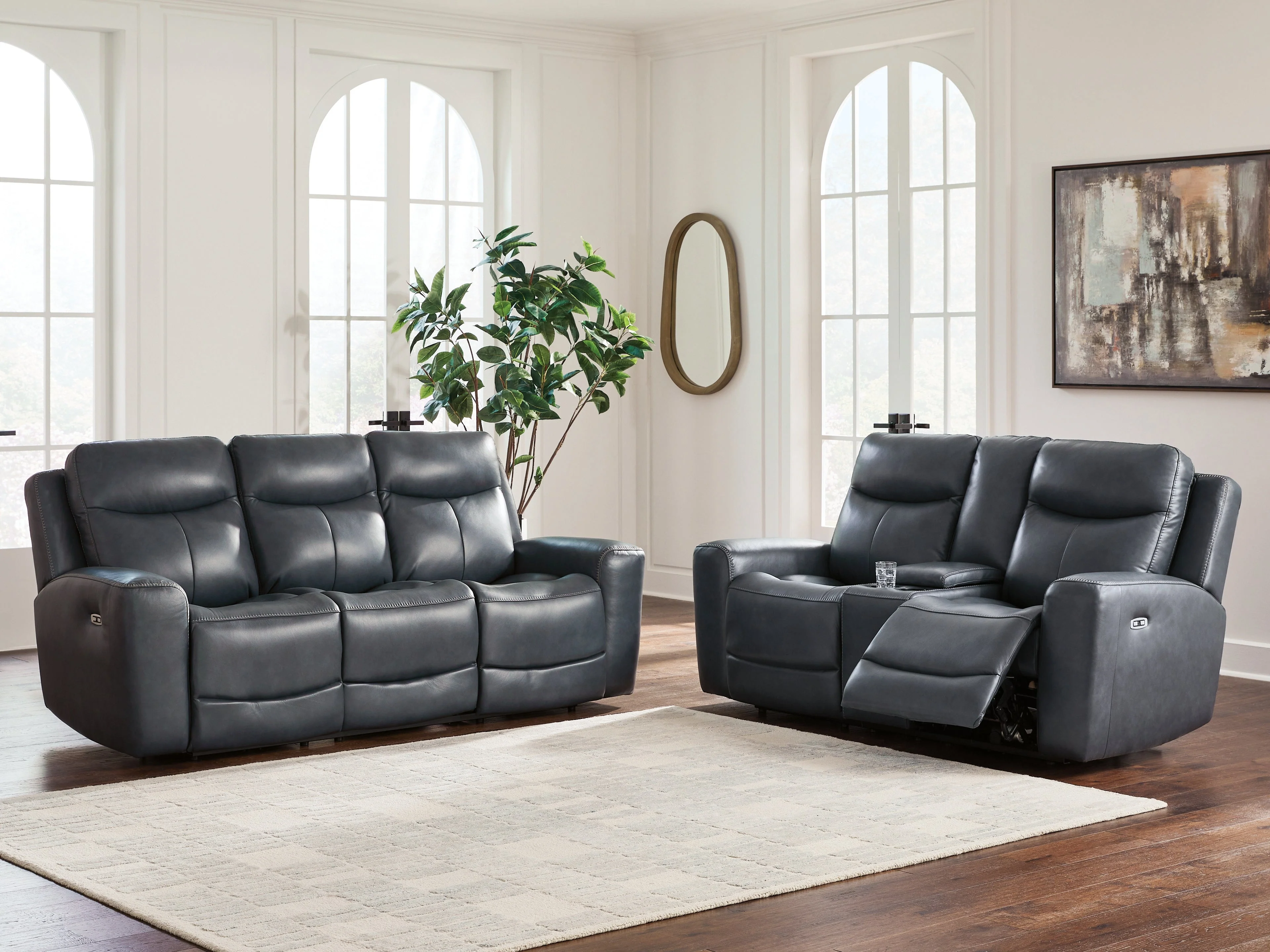 Next Move Admiral Power Reclining Sofa and Loveseat - Image 2