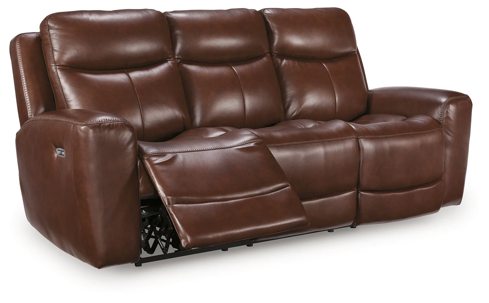 Next Move Mahogany Power Reclining Sofa - Image 2