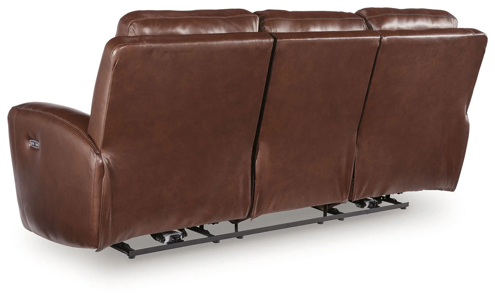 Next Move Mahogany Power Reclining Sofa - Image 4
