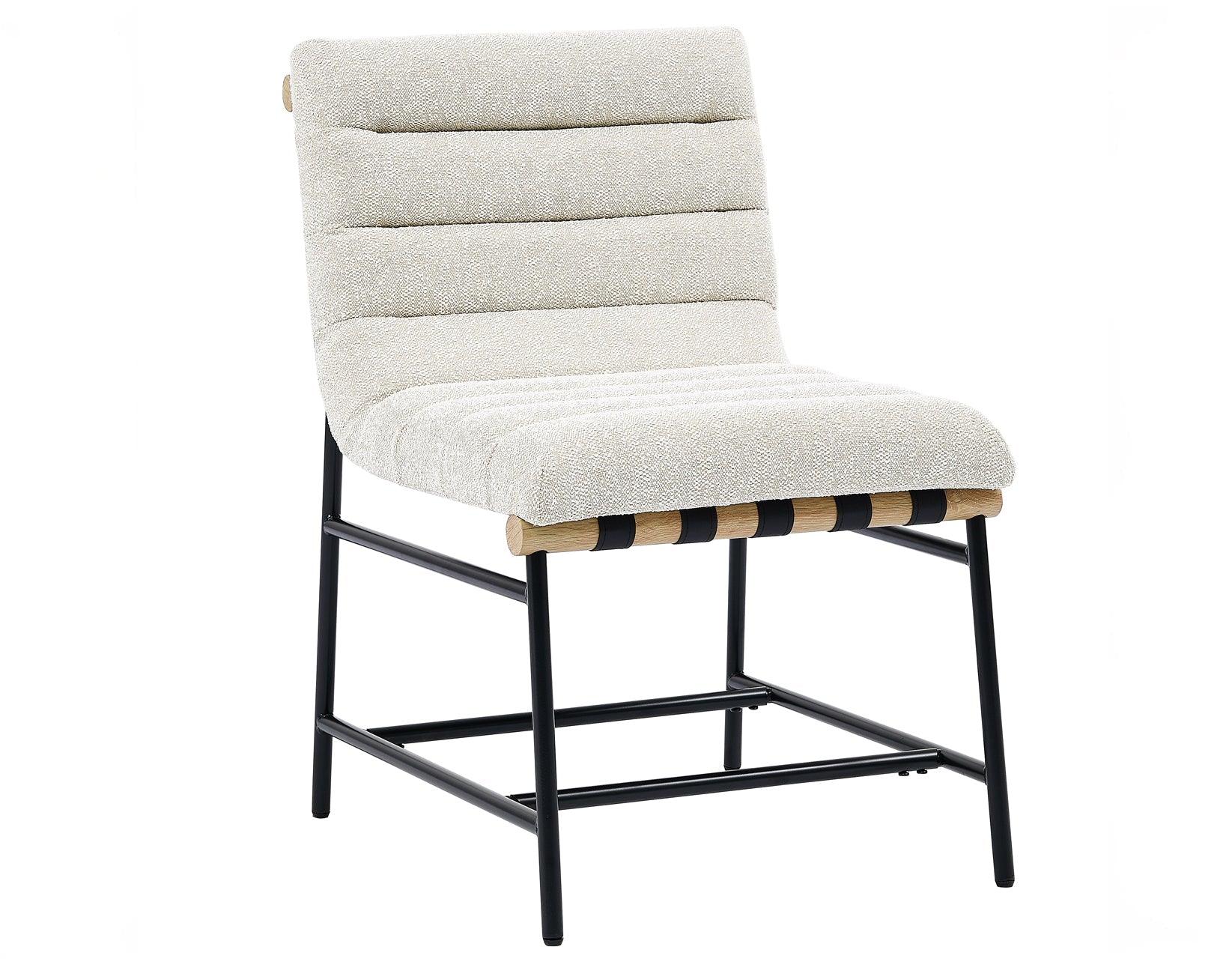 Nicco Side Chair Bucket Seat, Eggshell Fabric - Image 6