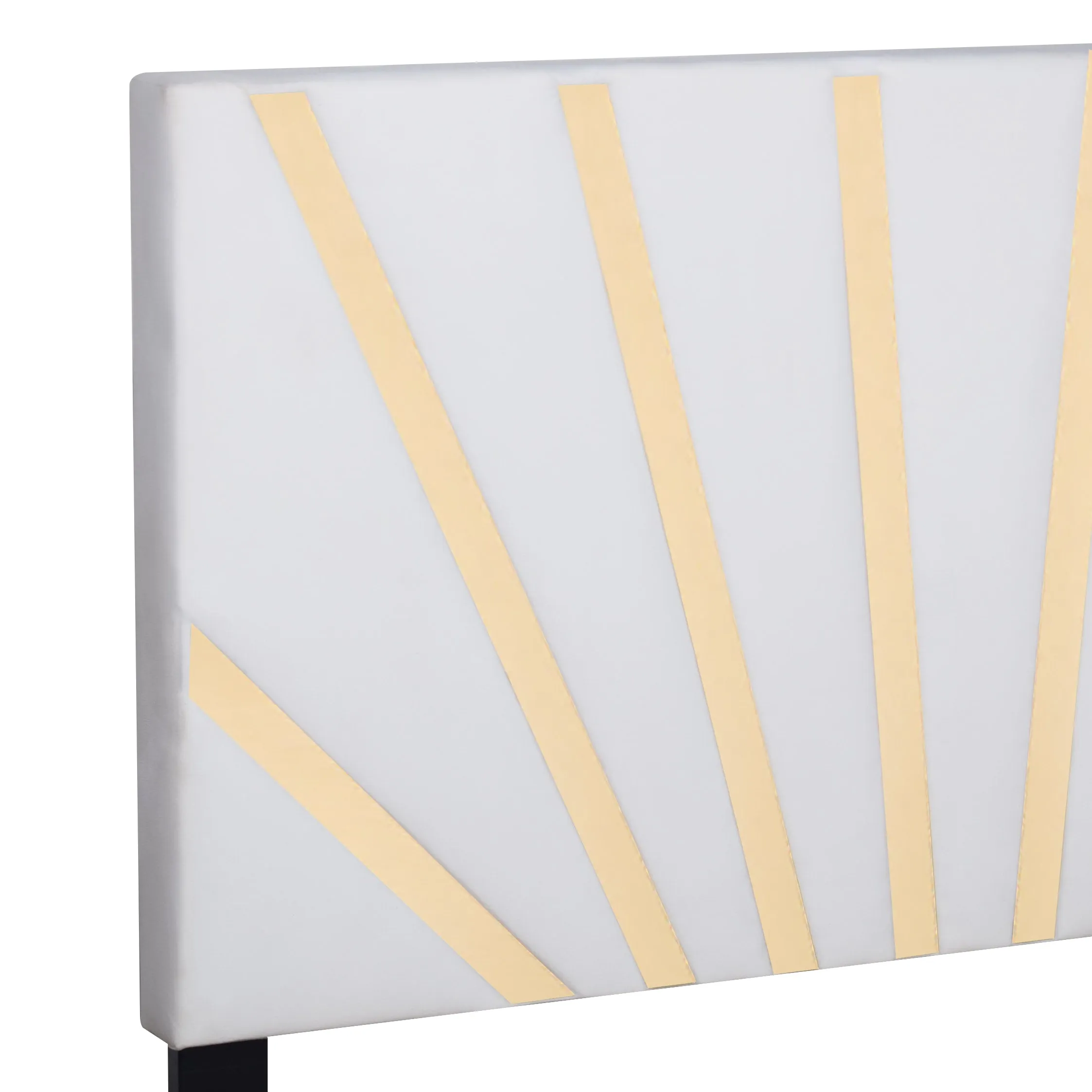 Nico White King Platform Bed - Image 4