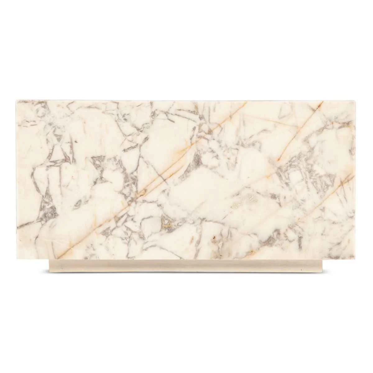 Nile 32" Drum Coffee Table in Alabaster Marble - Image 4