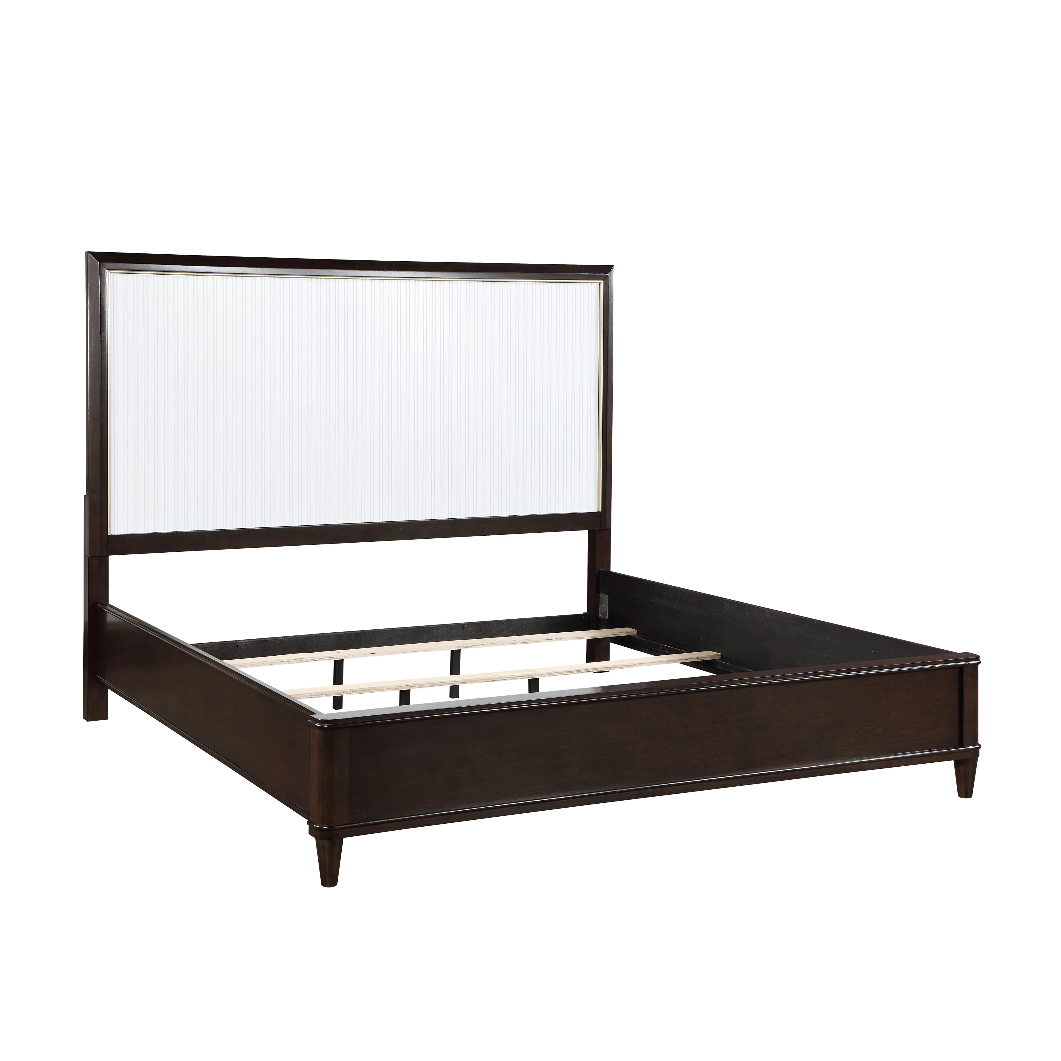 Niles White/Cherry Queen Panel Bed - Image 3