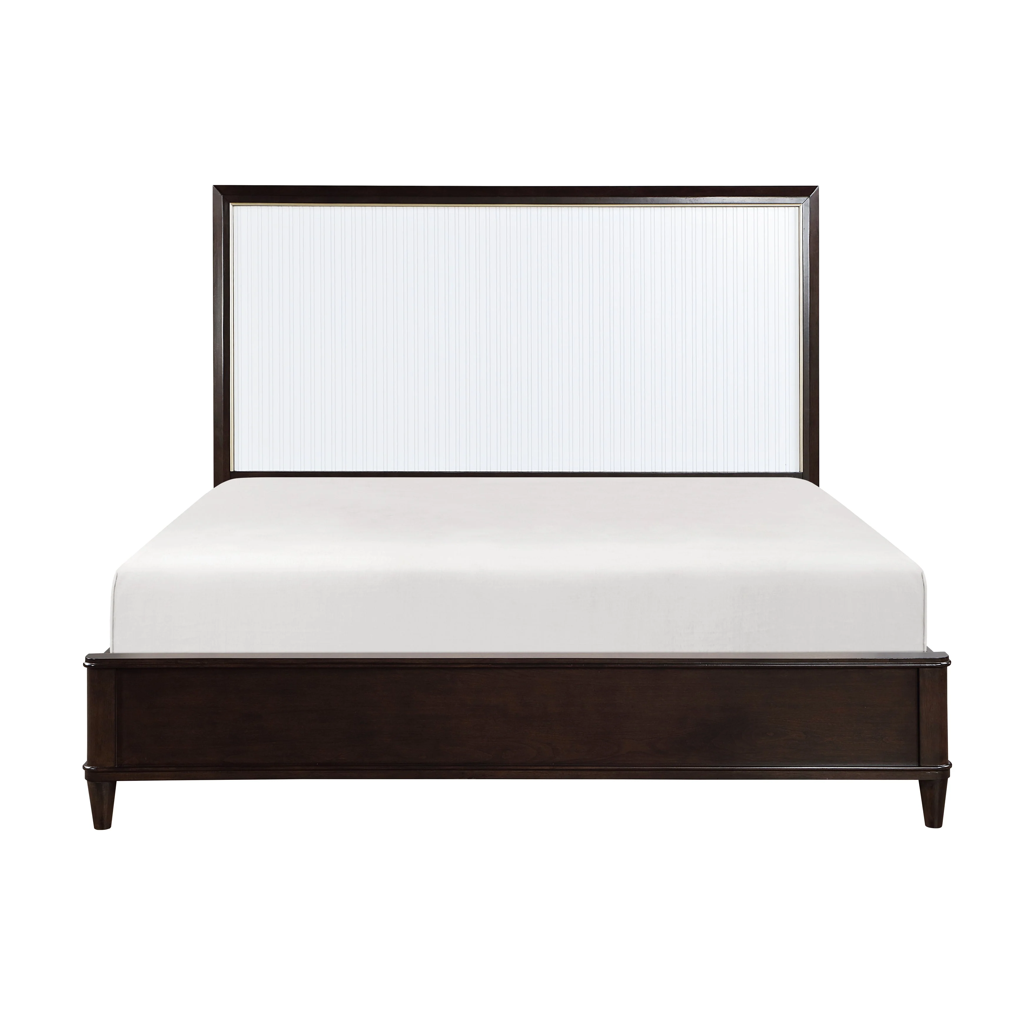Niles White/Cherry Queen Panel Bed - Image 7