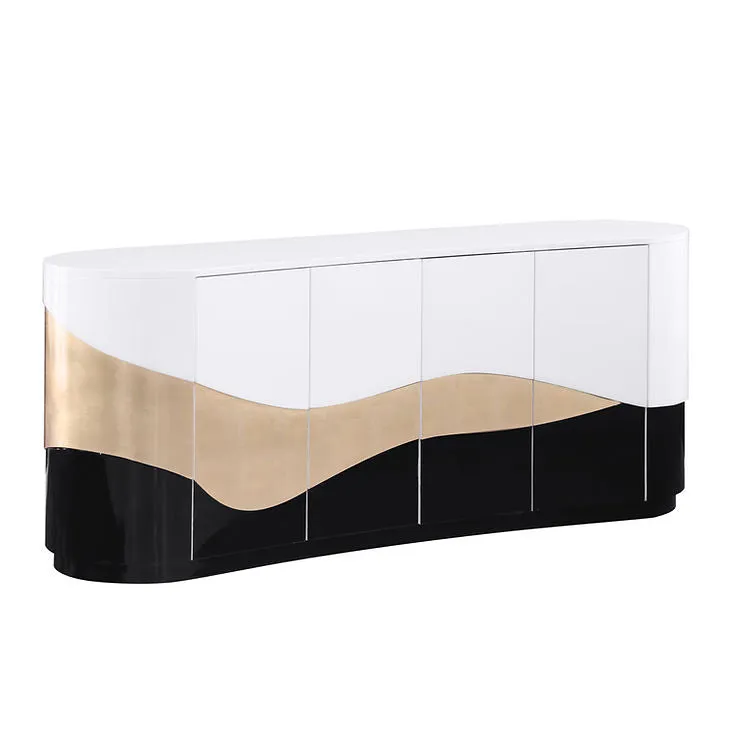Nimbus White/Black Console Table - Image 5