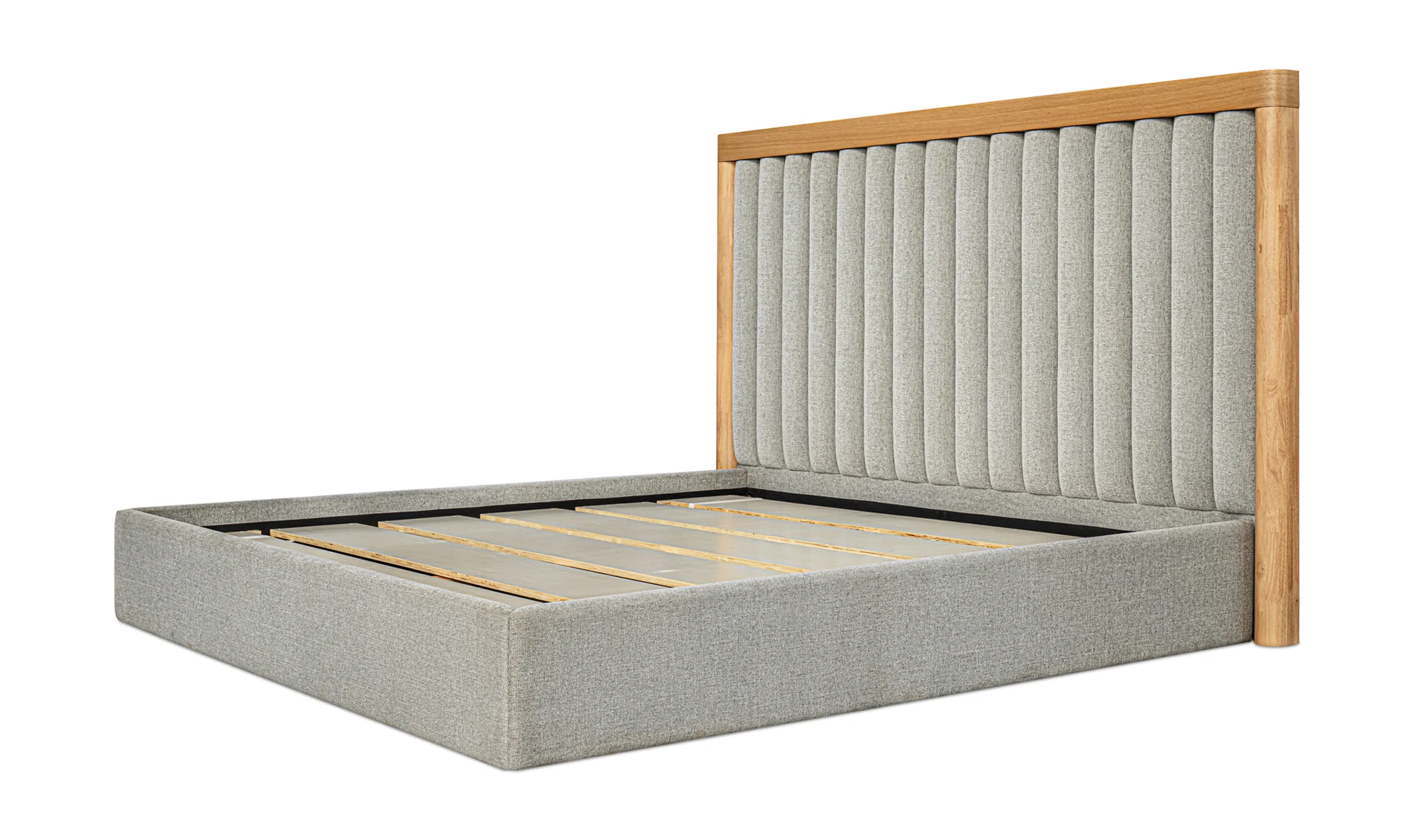 Nina Queen Bed - Grey - Image 3