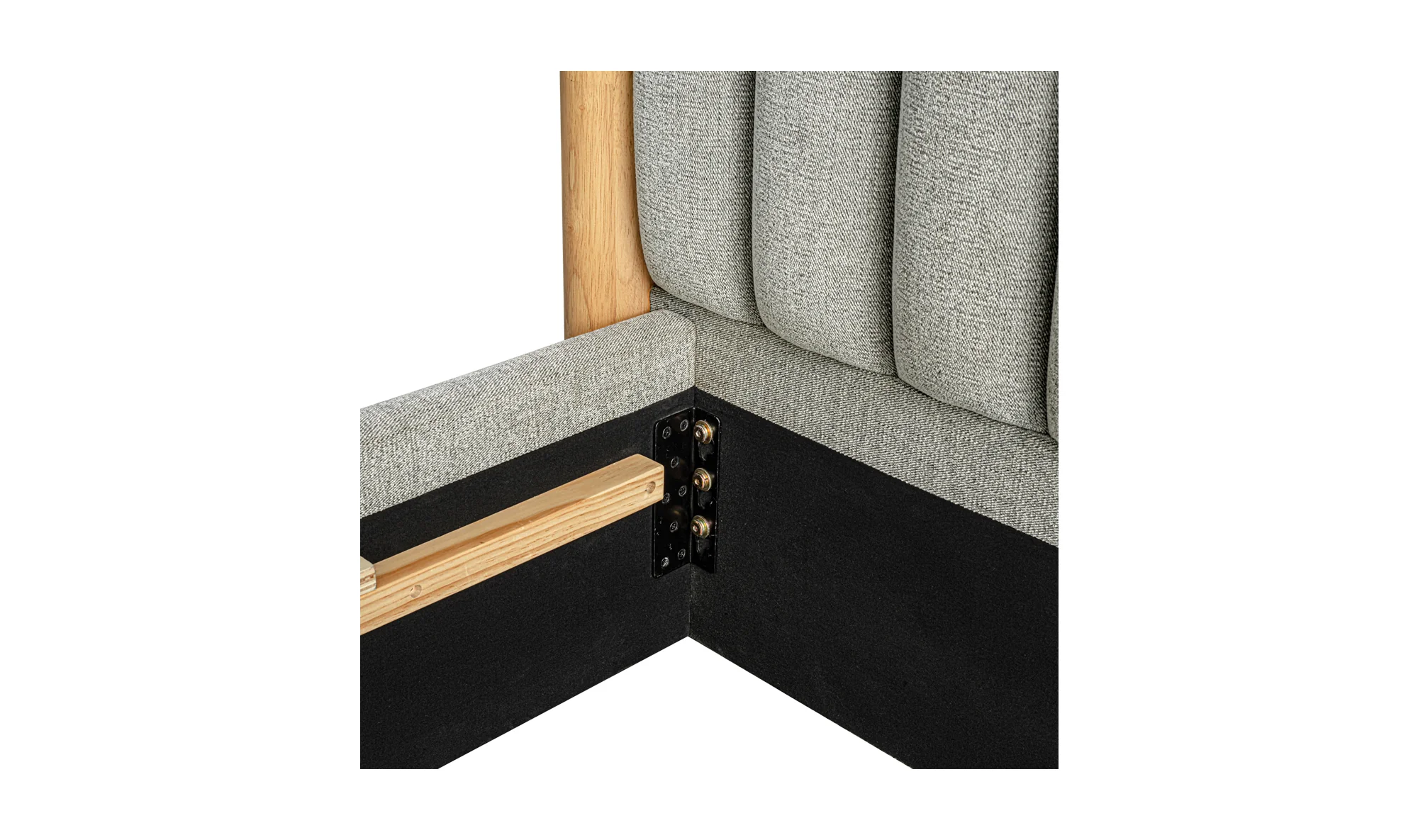 Nina Queen Bed - Grey - Image 7