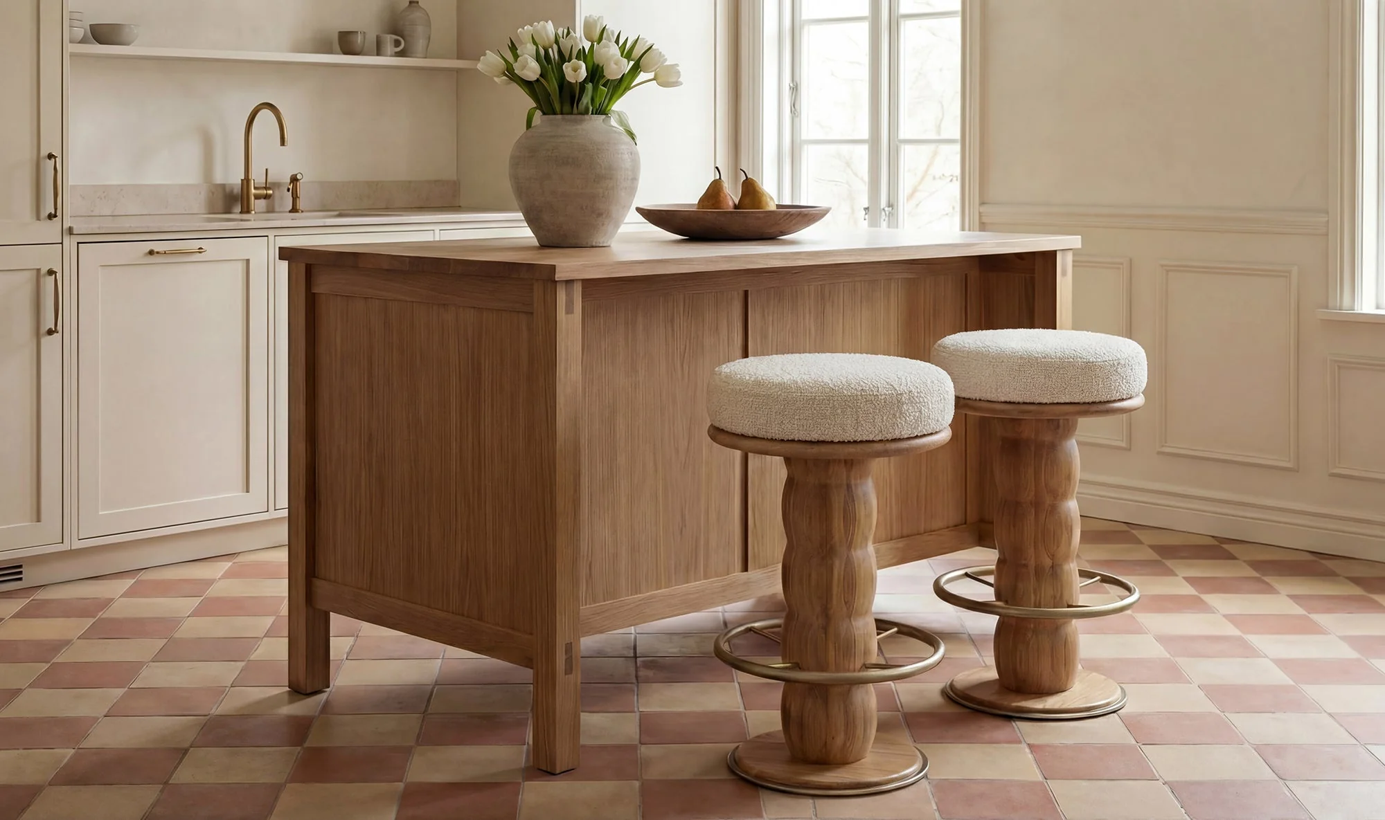 Nio Swivel Counter Stool White Mist - Image 5